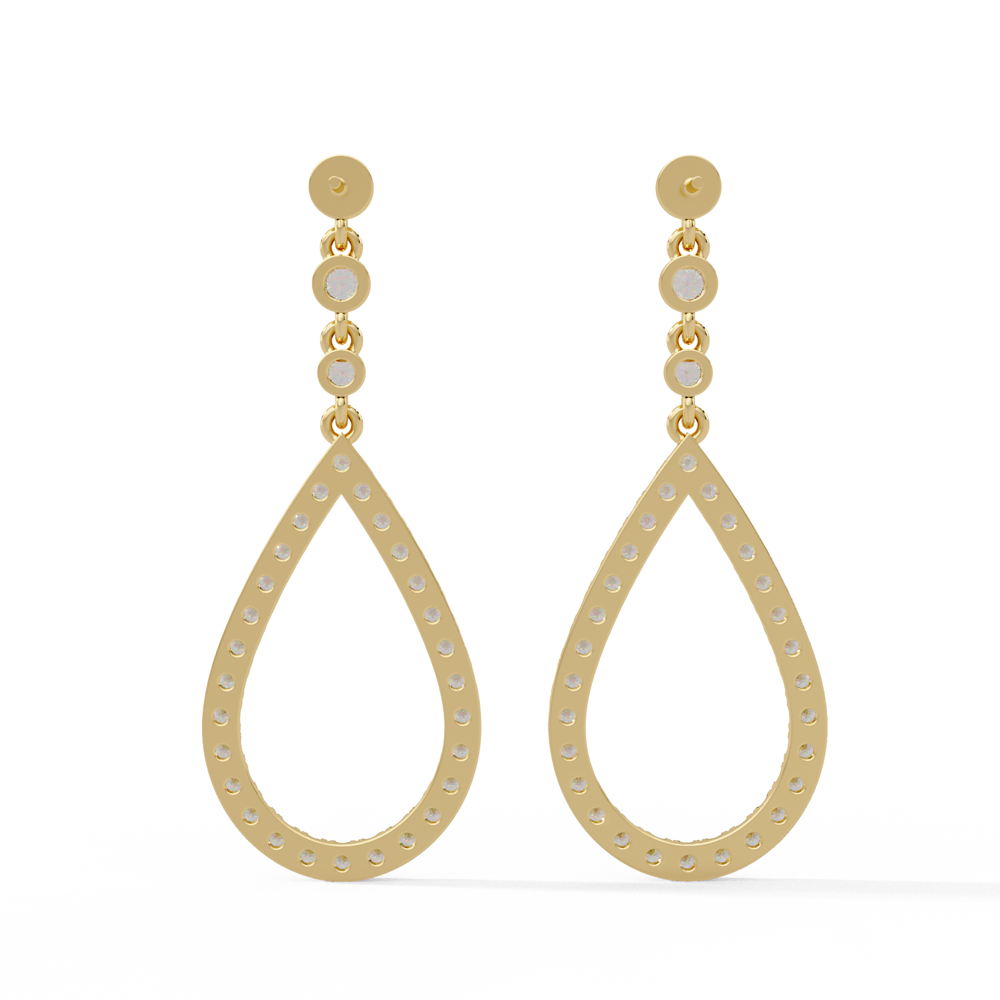 Aurora Halo Drop Earrings