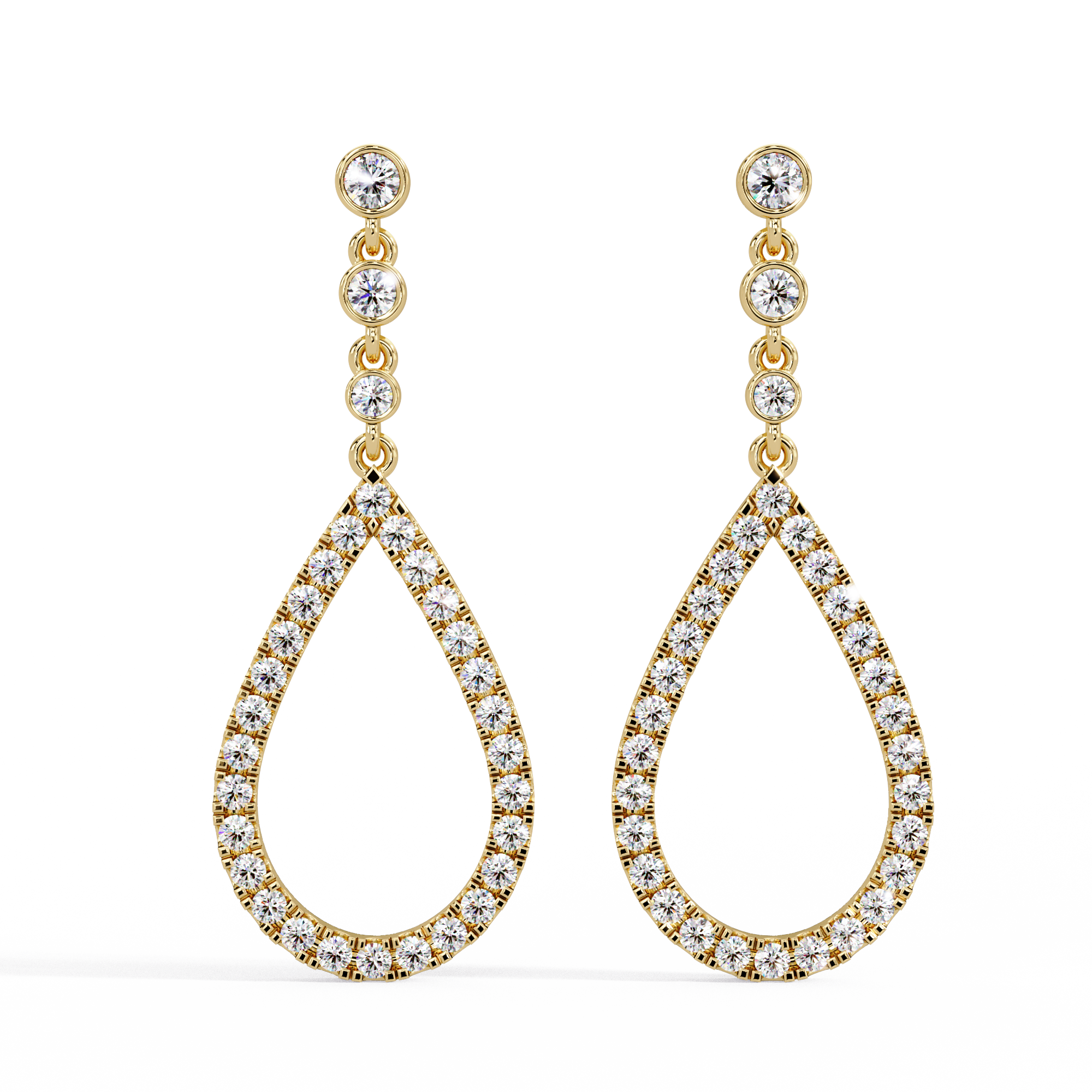 Aurora Halo Drop Earrings