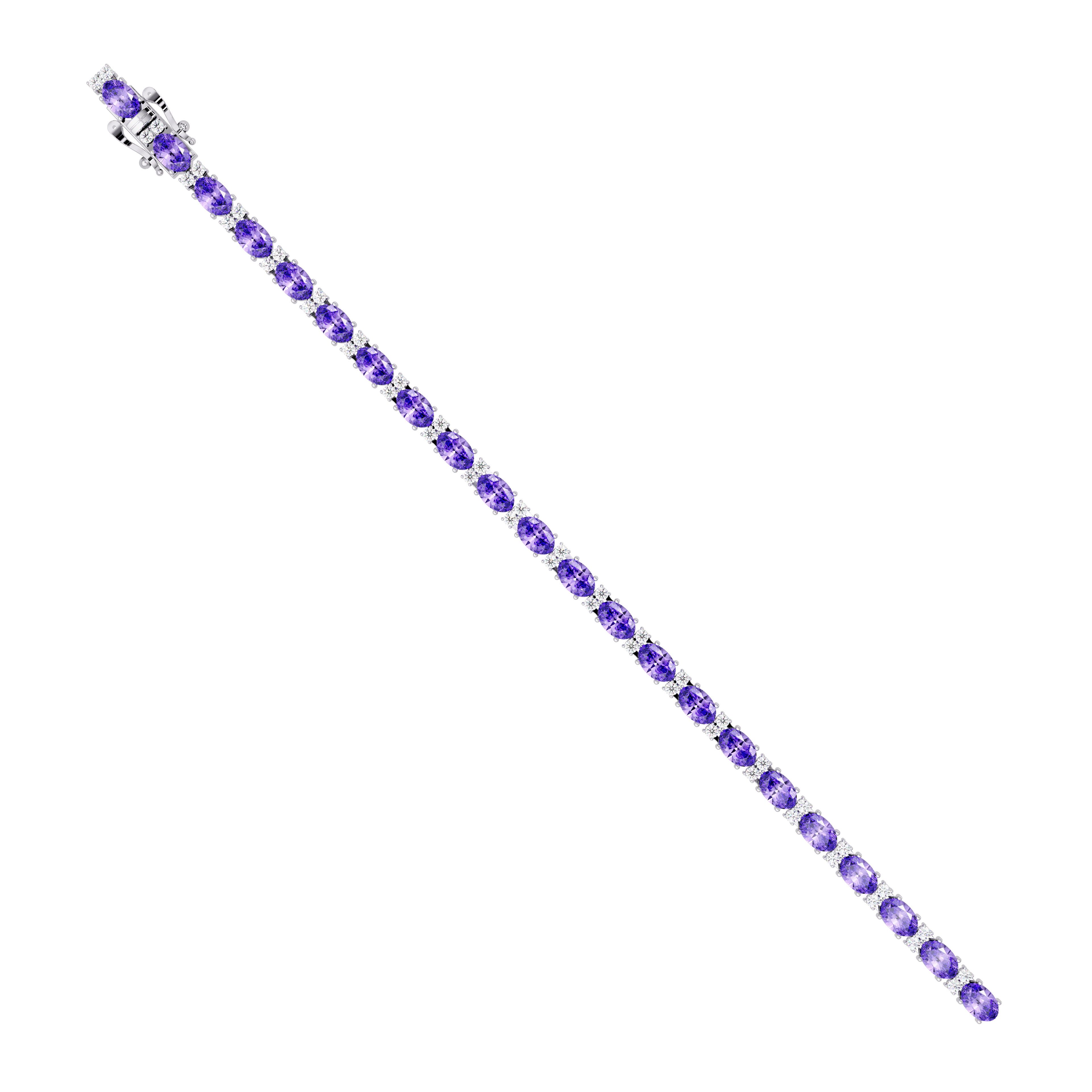 Blue Tennis Bracelet