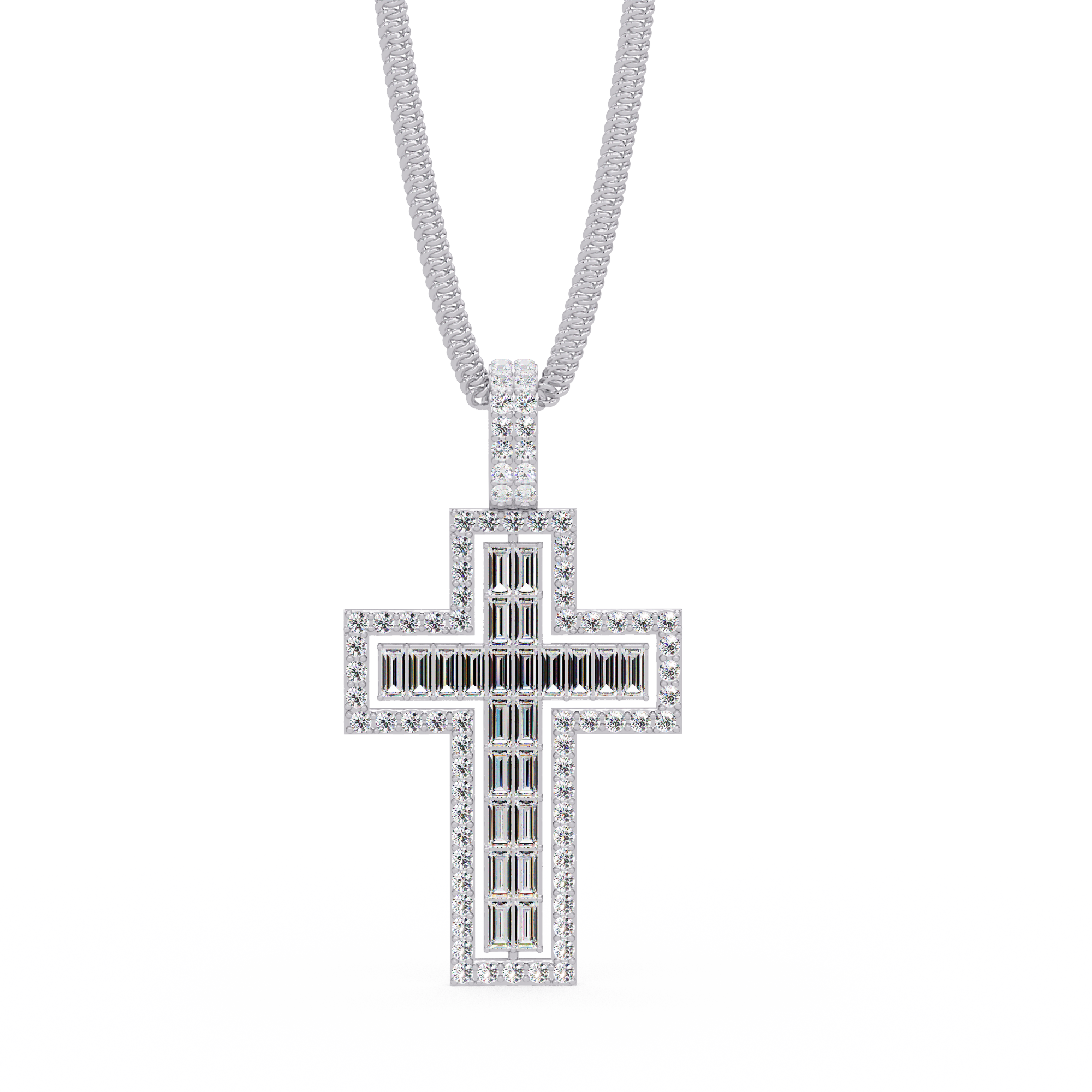 Emarald Cross Pendant