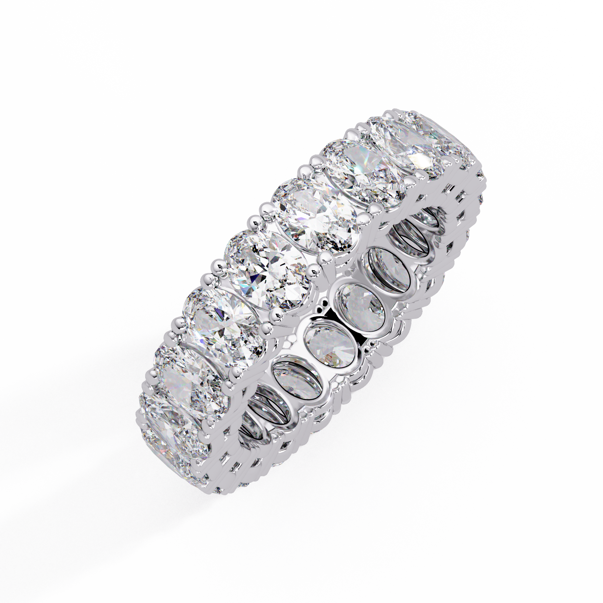 Oval Diamond Promise Ring