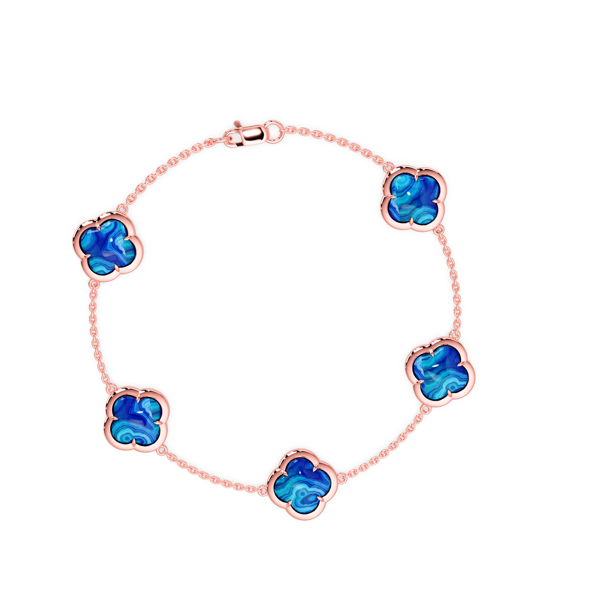 Clover And Stone Bracelet