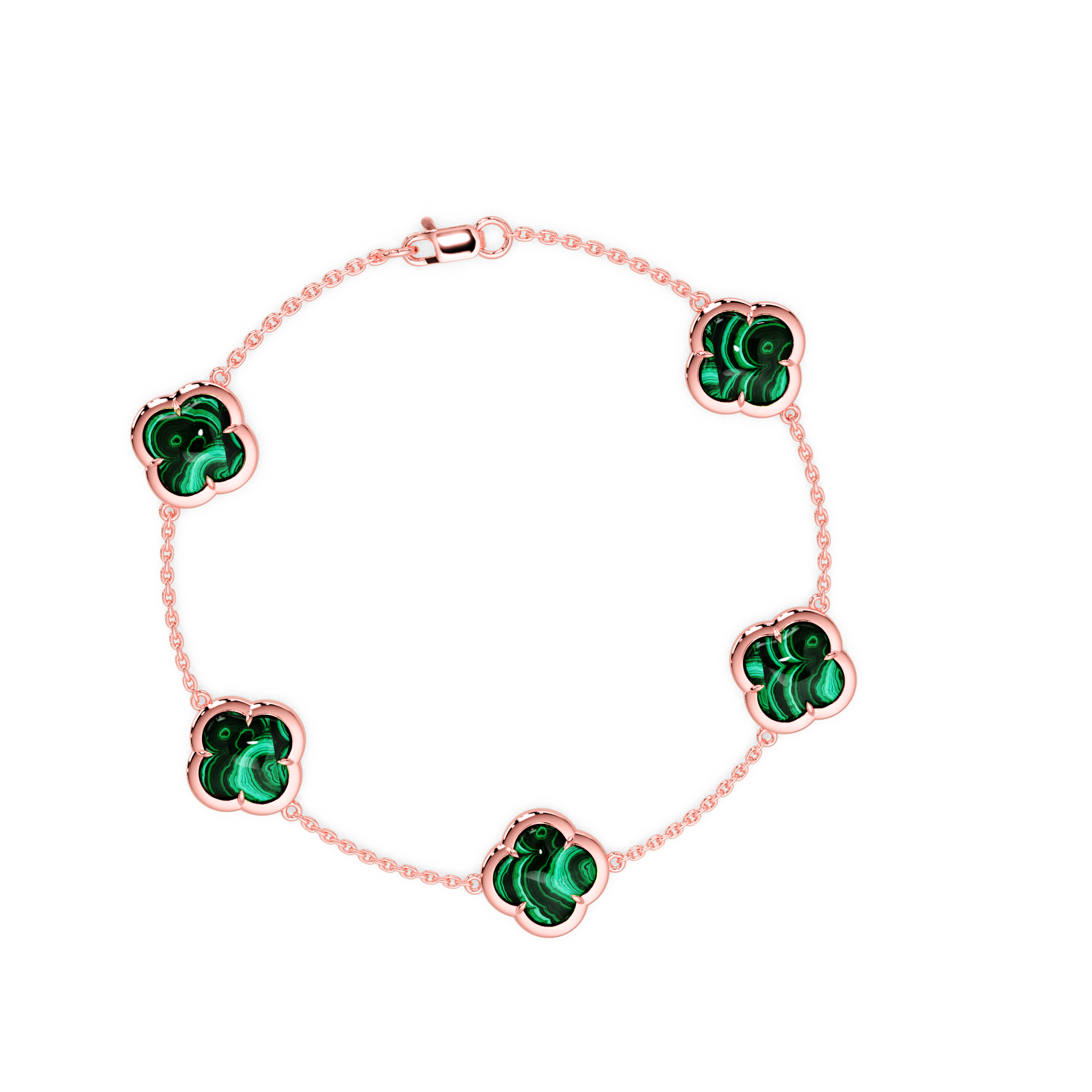 Clover And Stone Bracelet