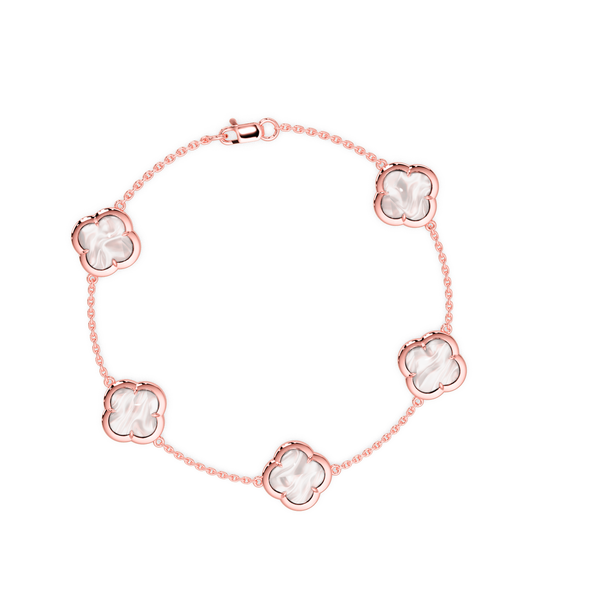 Clover And Stone Bracelet