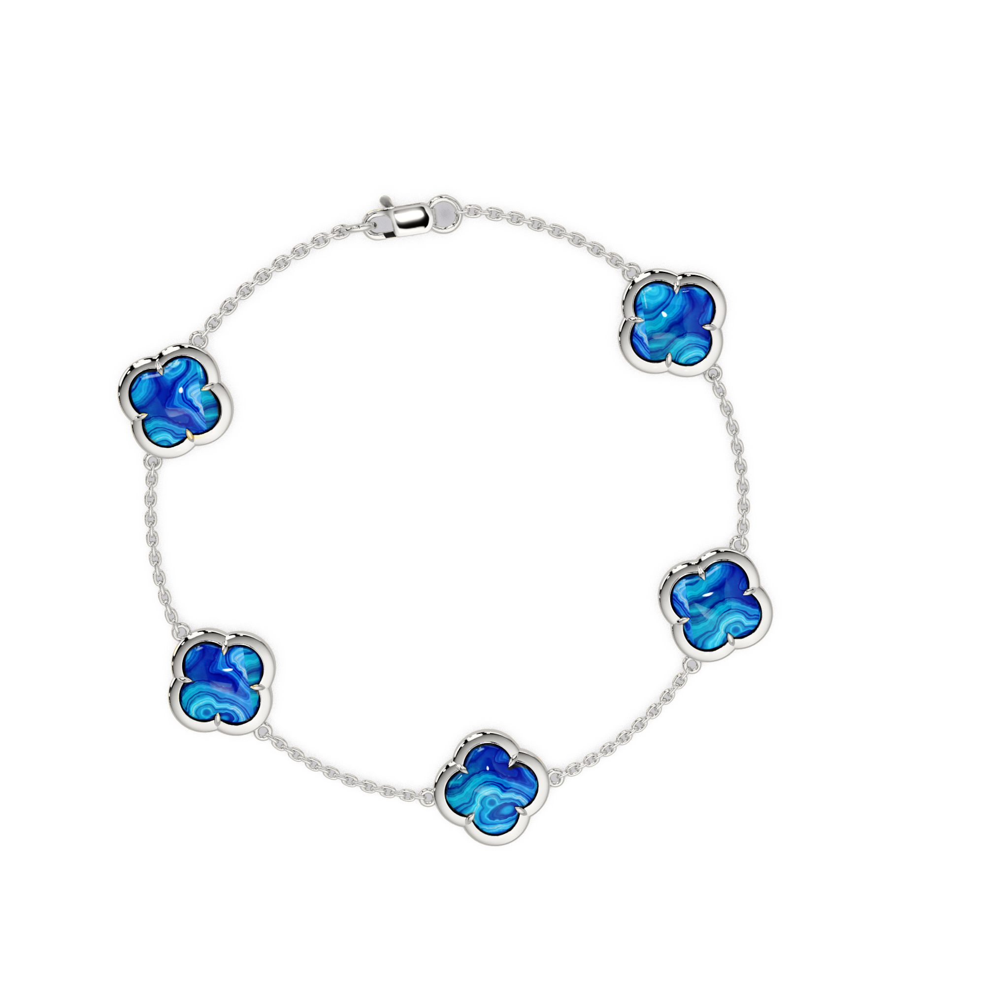 Clover And Stone Bracelet