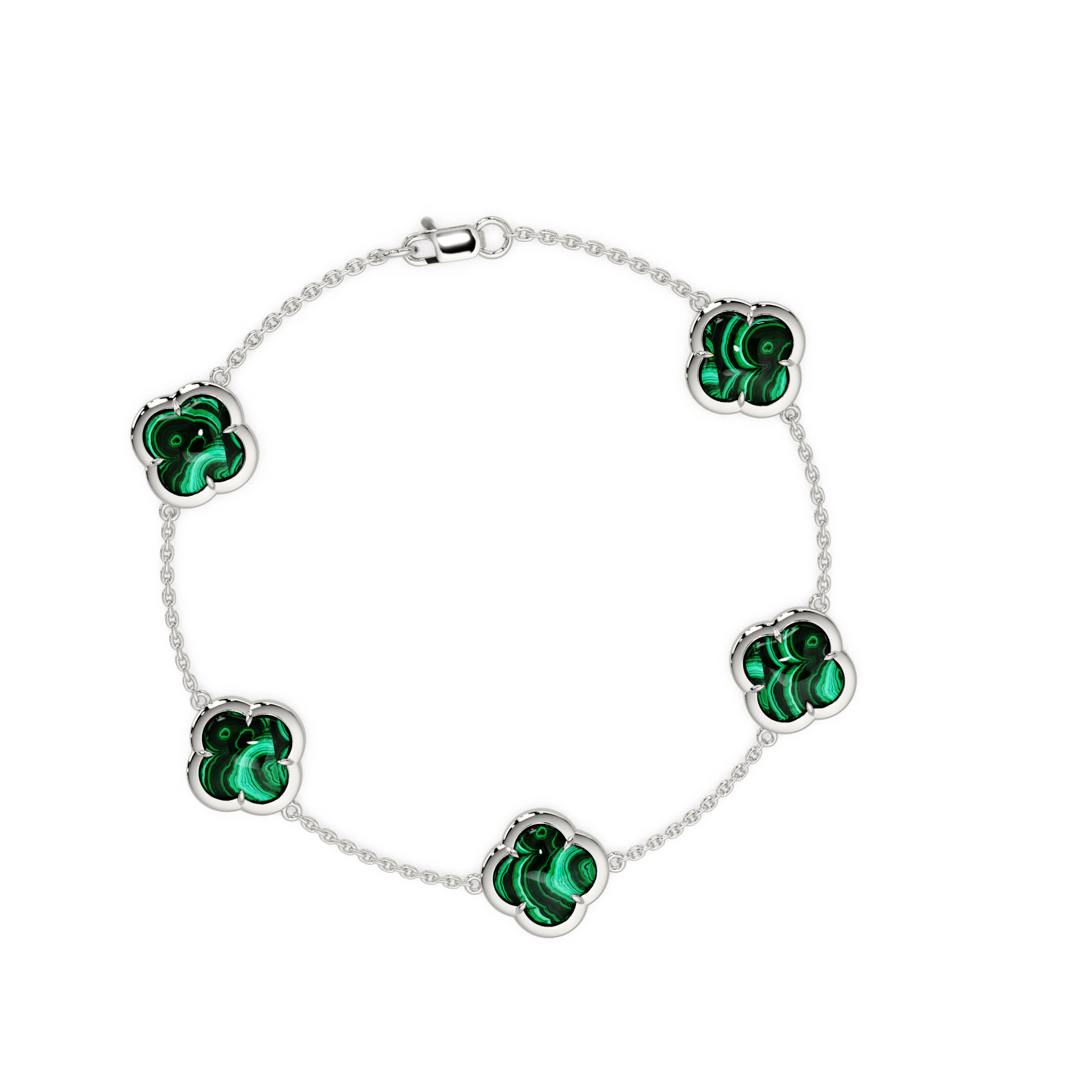 Clover And Stone Bracelet