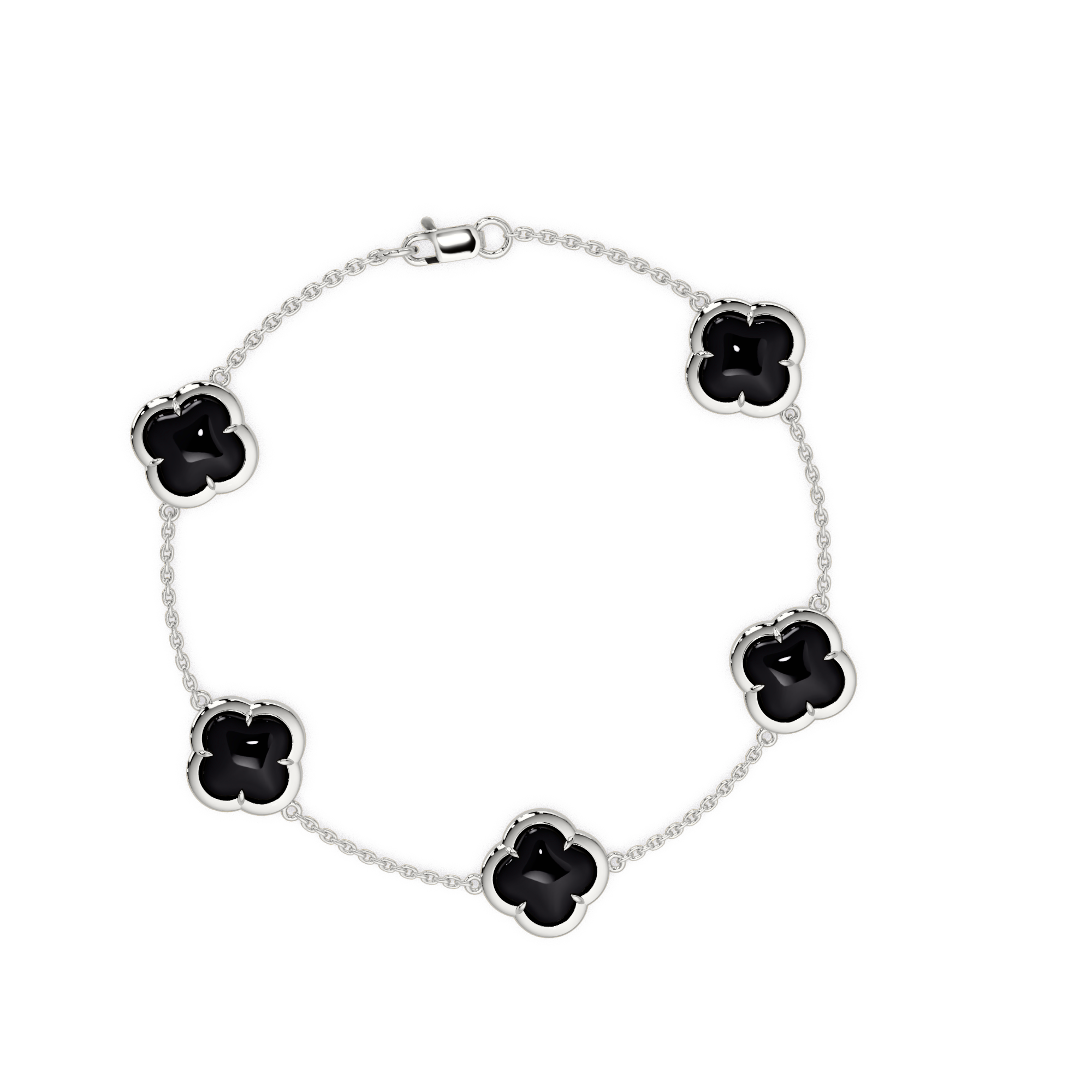 Clover And Stone Bracelet