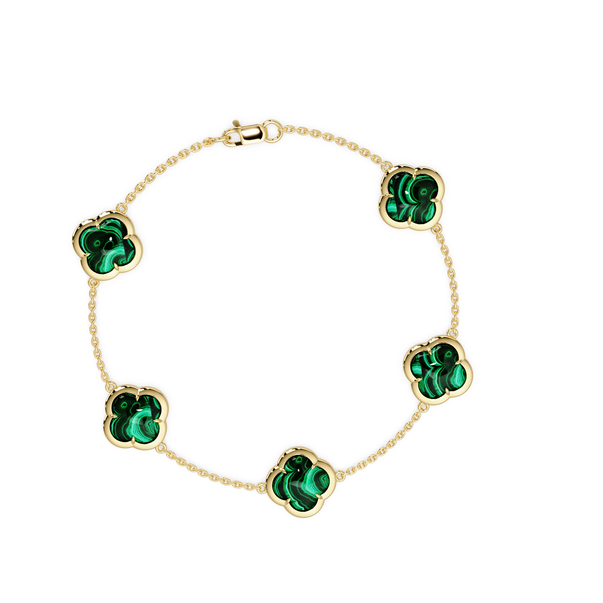 Clover And Stone Bracelet