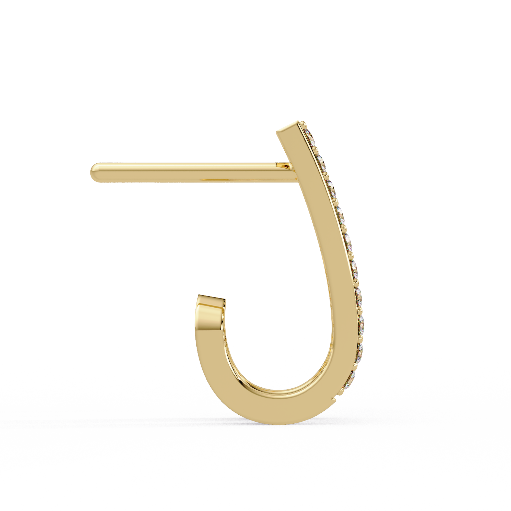 Nebula rain half hoop earrings