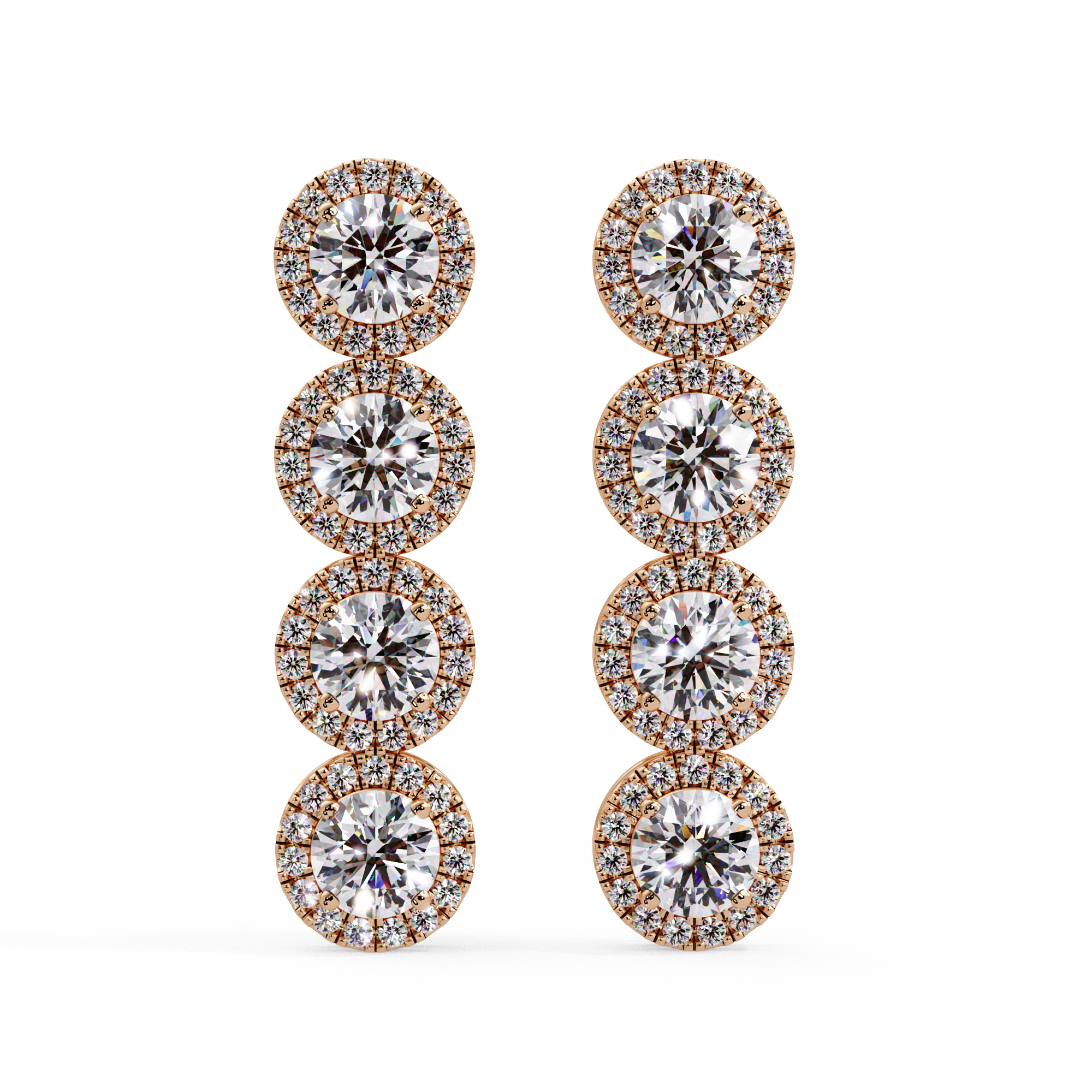 Ruby Rocket Drop Earrings