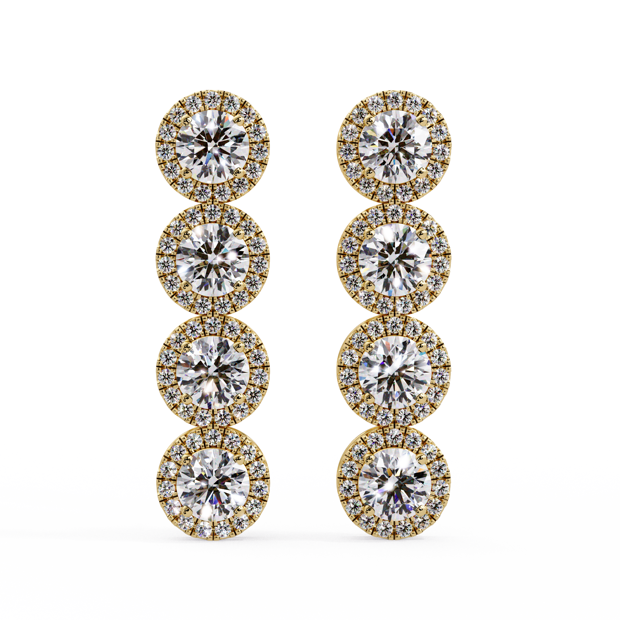 Ruby Rocket Drop Earrings