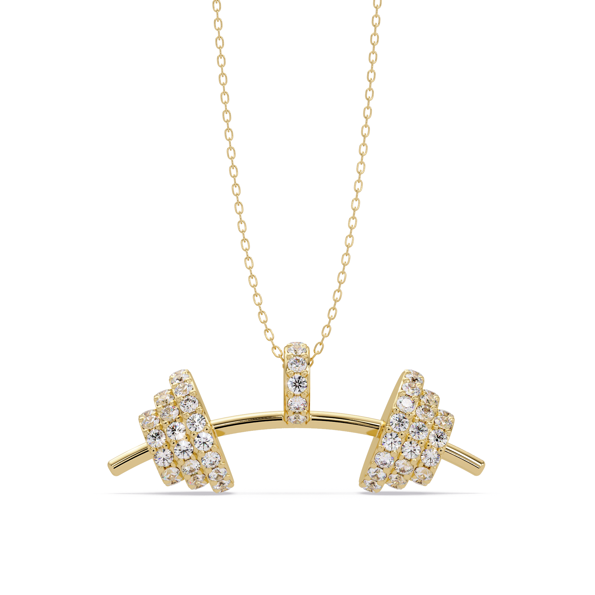 Luxury Dumbbell Pendant