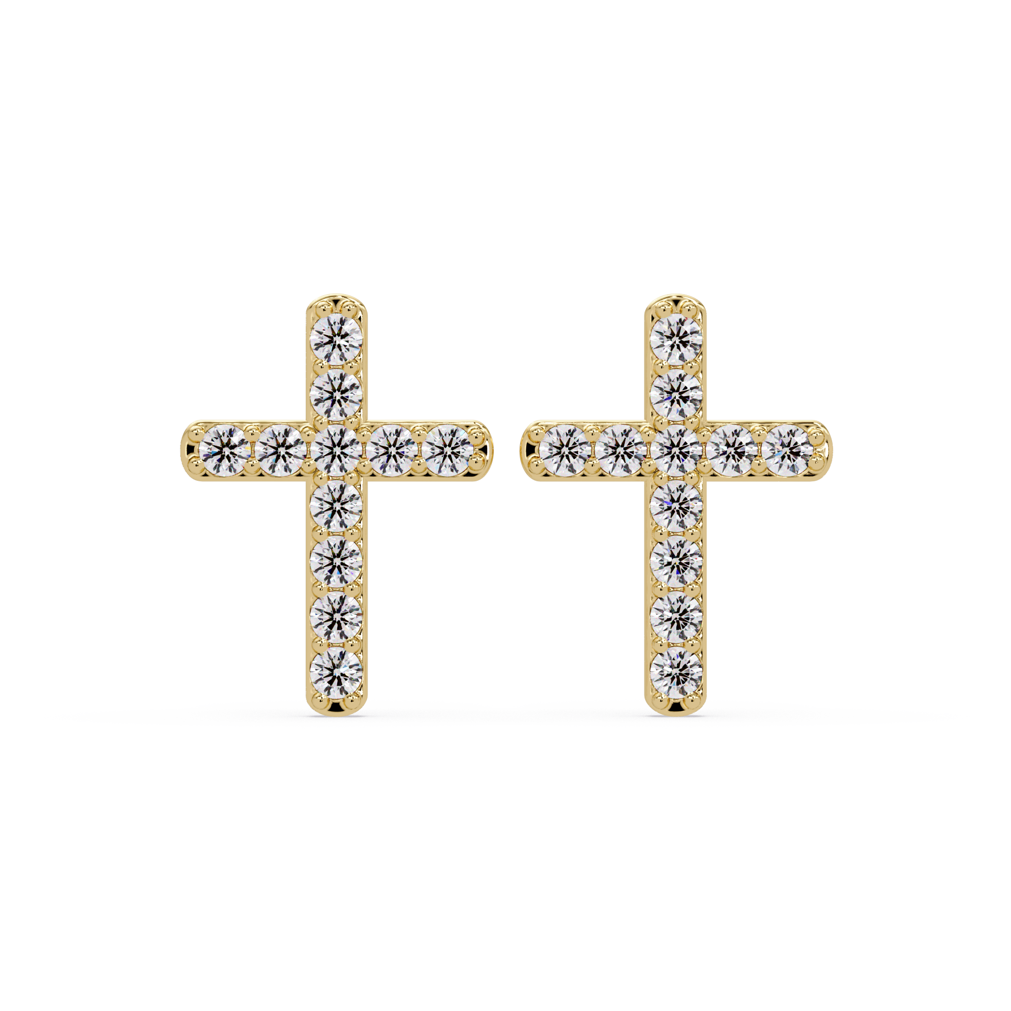 Diamond Cross earrings