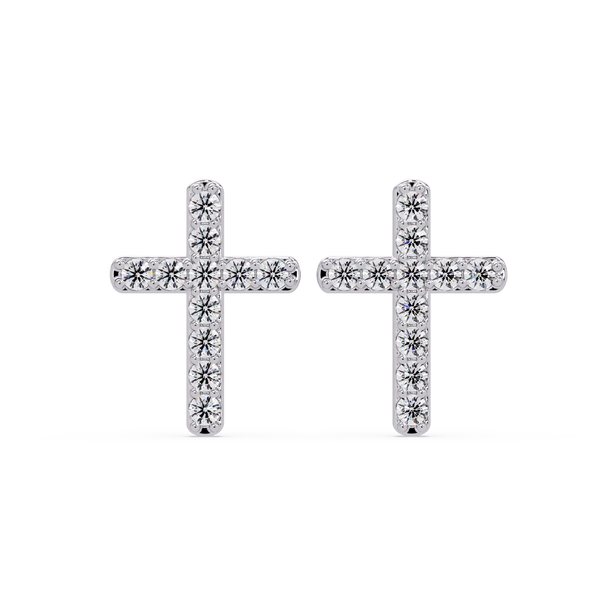 Diamond Cross earrings