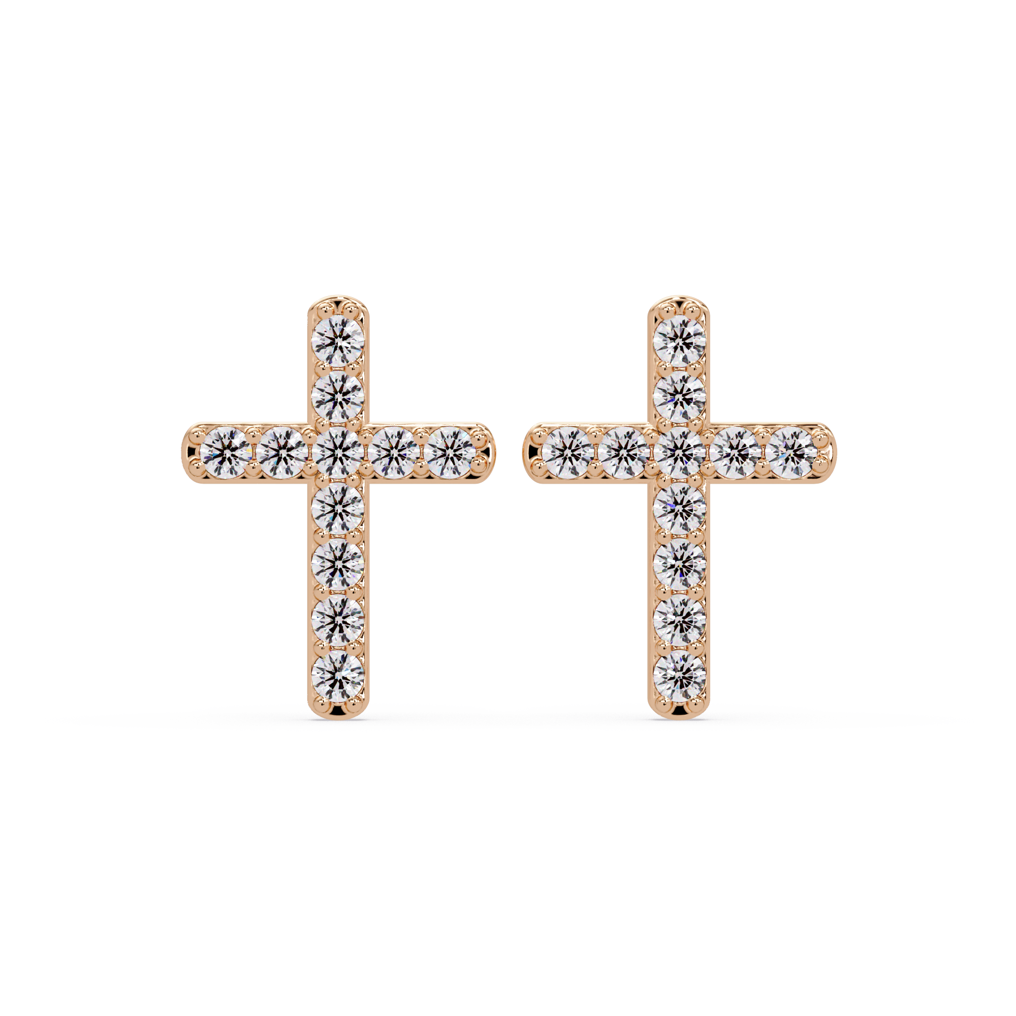 Diamond Cross earrings