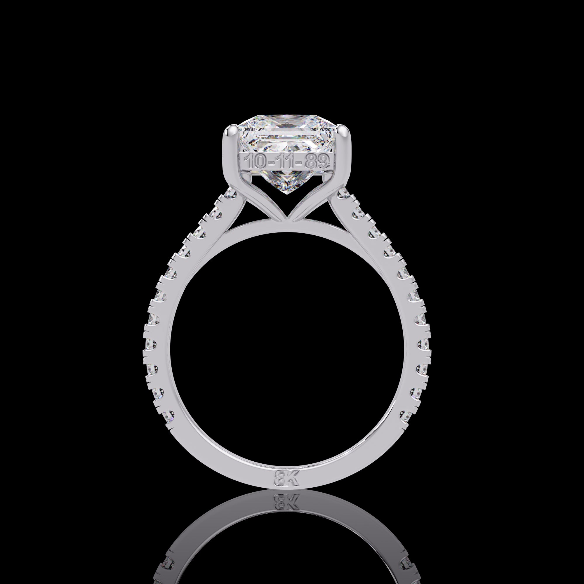 Elegance Princess-Cut Diamond Ring