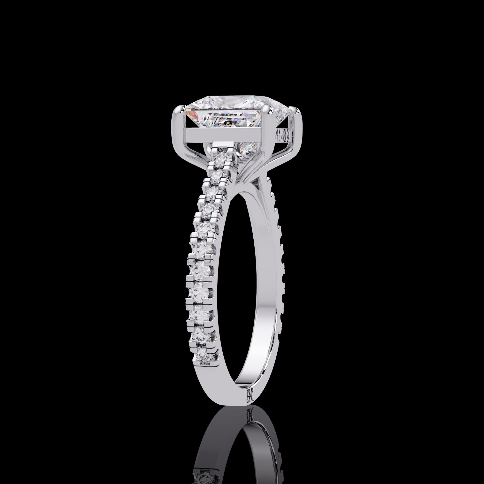 Elegance Princess-Cut Diamond Ring