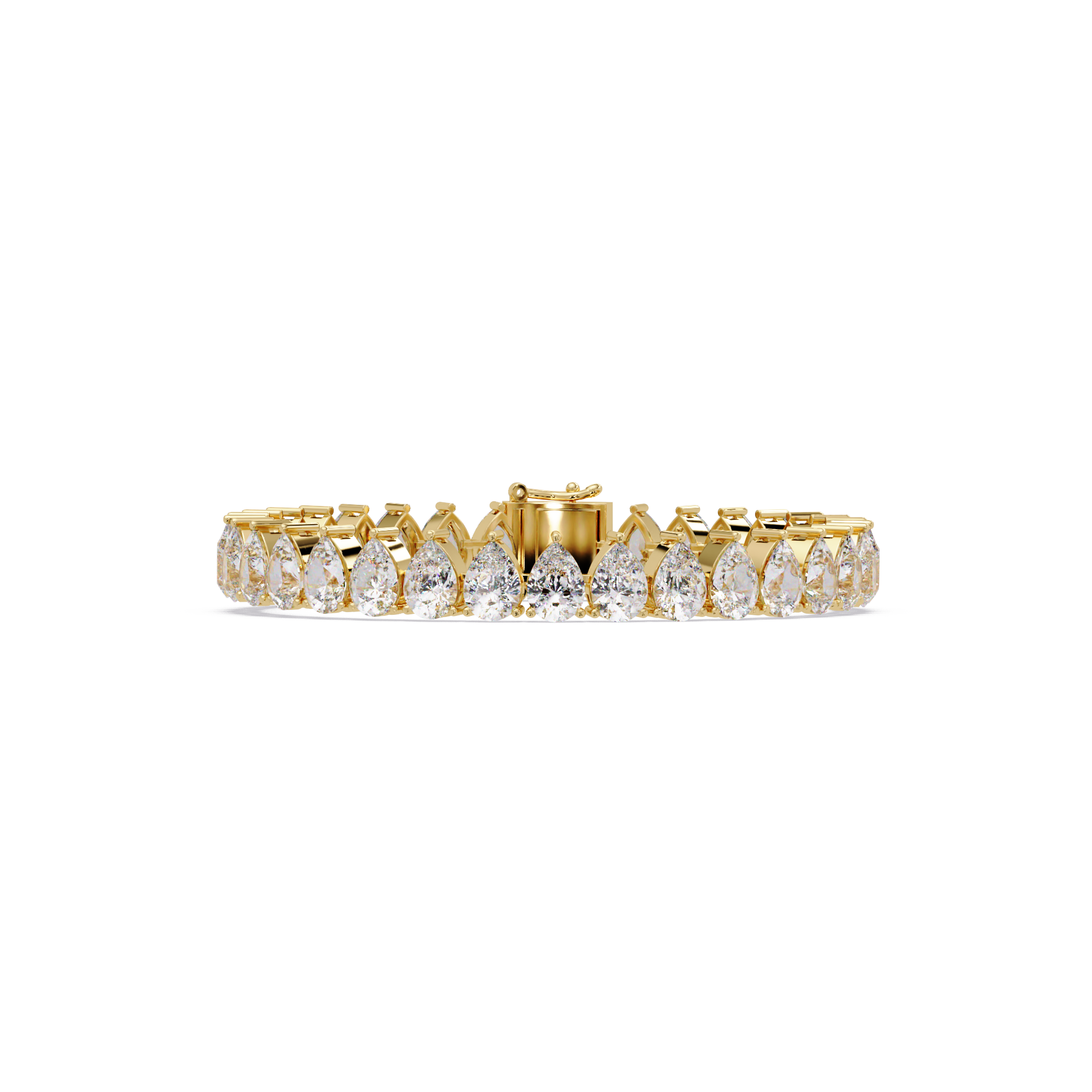 Pear Diamond Tennis Bracelet