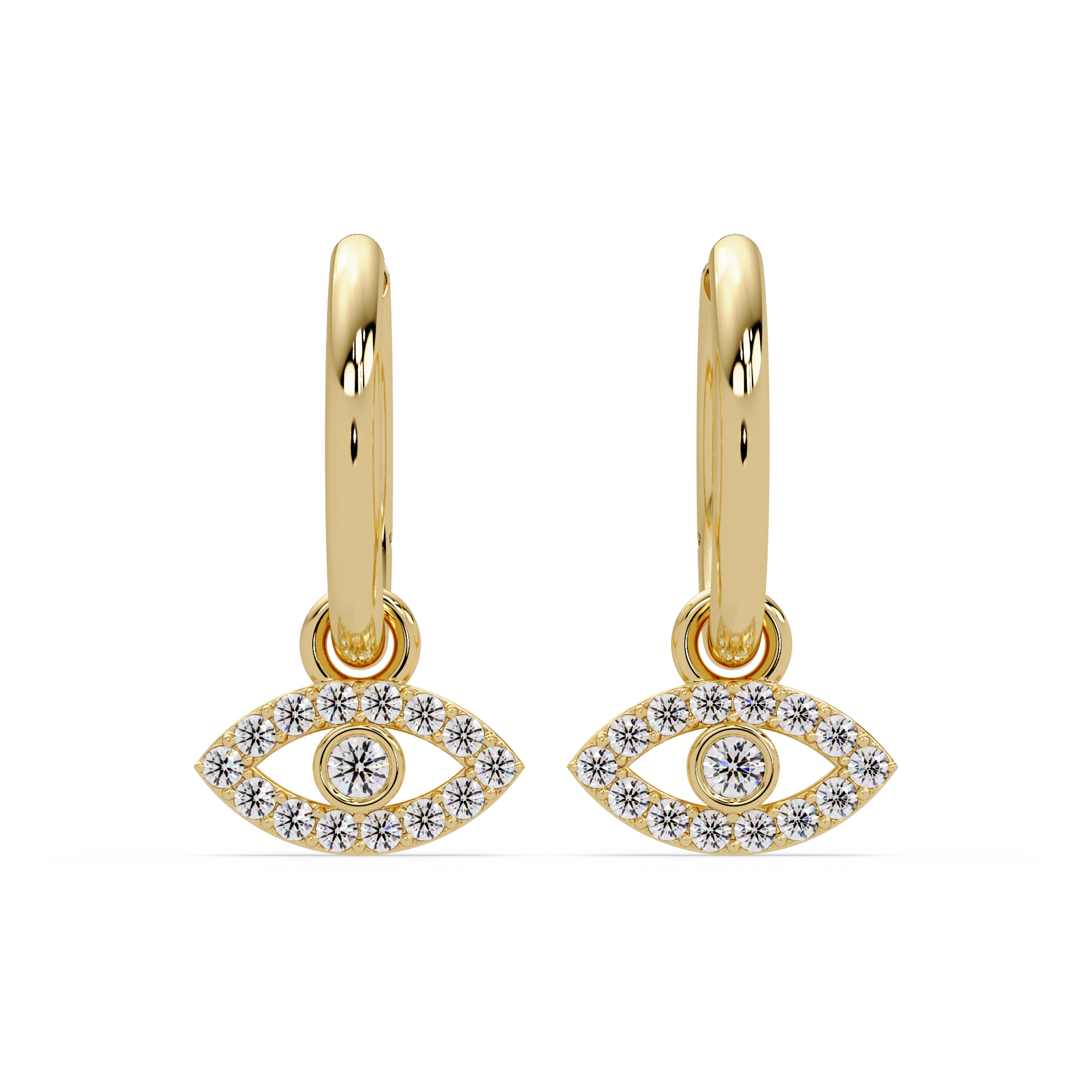 Evil Eye Hoop Earrings