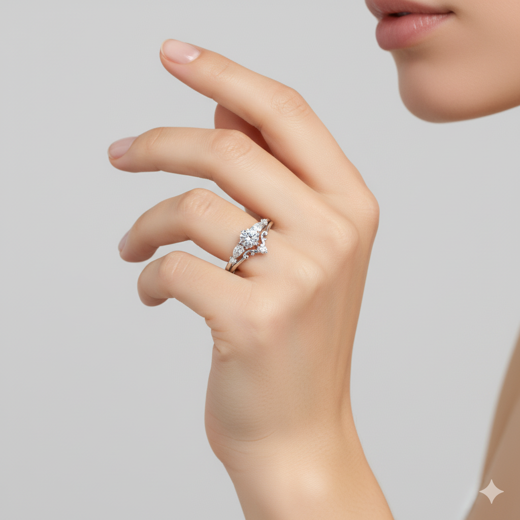 Royal Tiara Engagement Ring