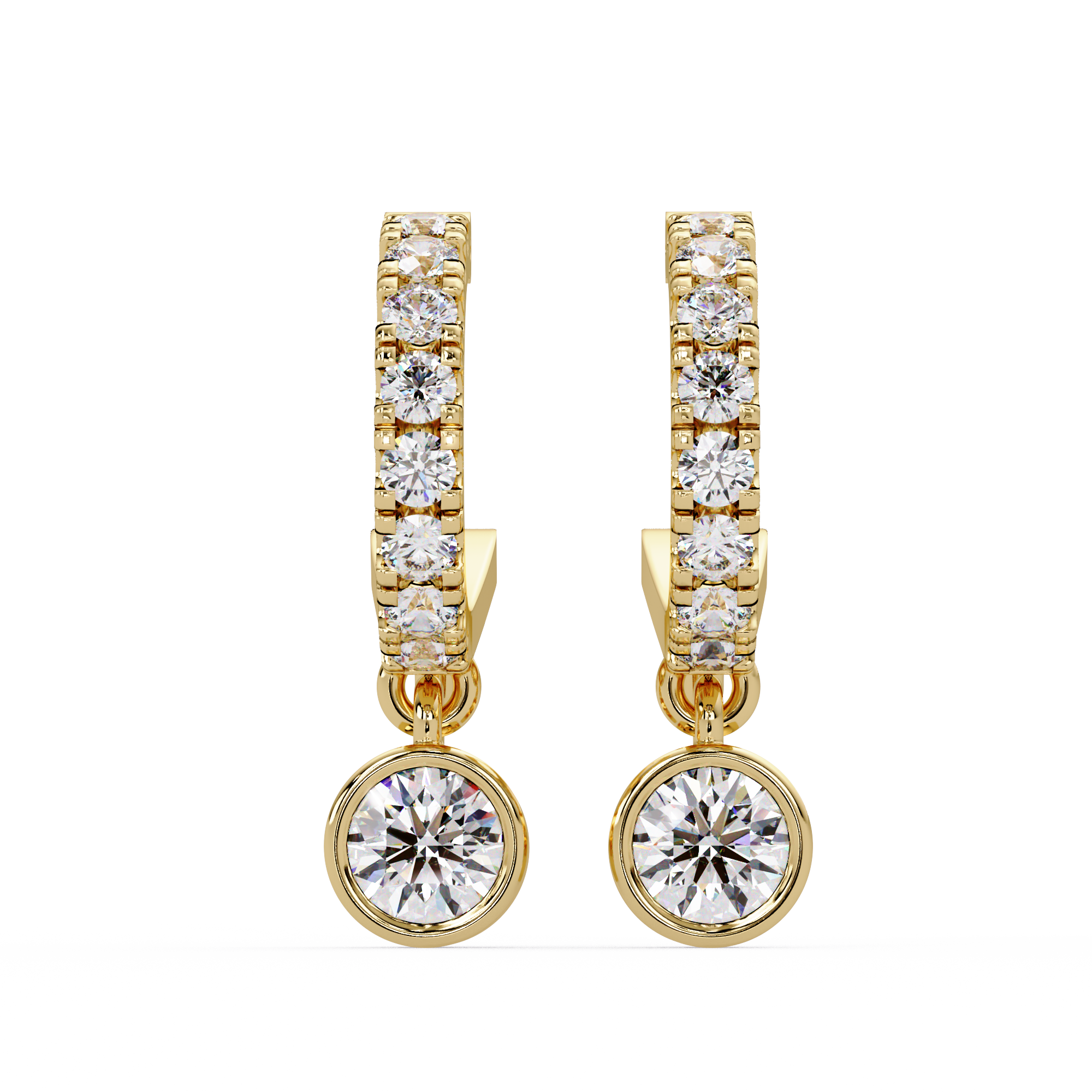 Stellar Bloom Hoop Earrings