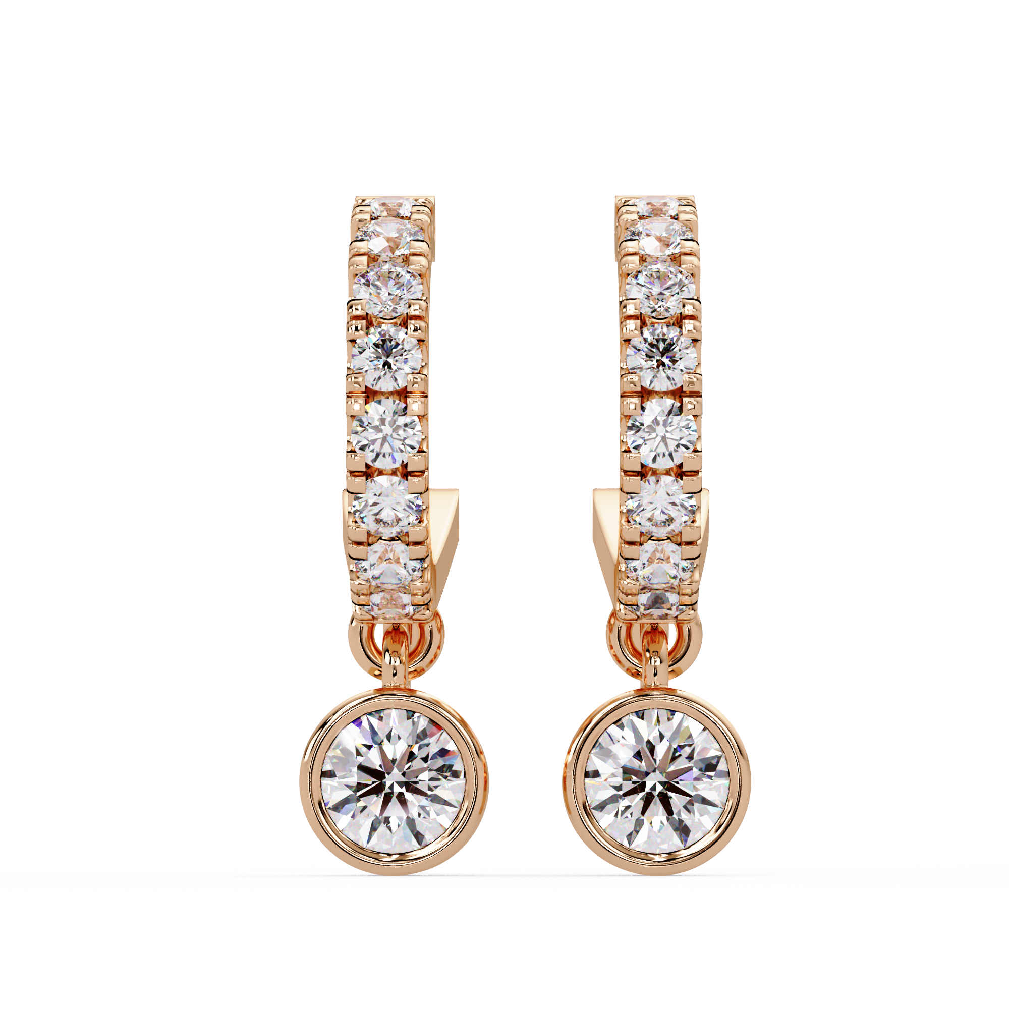 Stellar Bloom Hoop Earrings