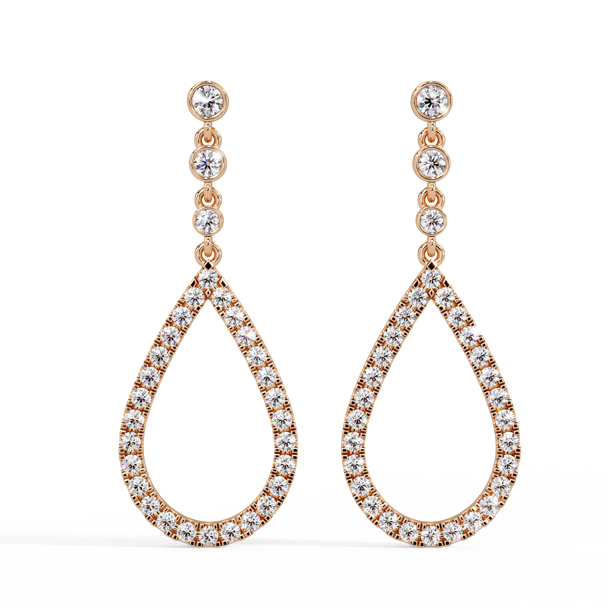 Aurora Halo Drop Earrings