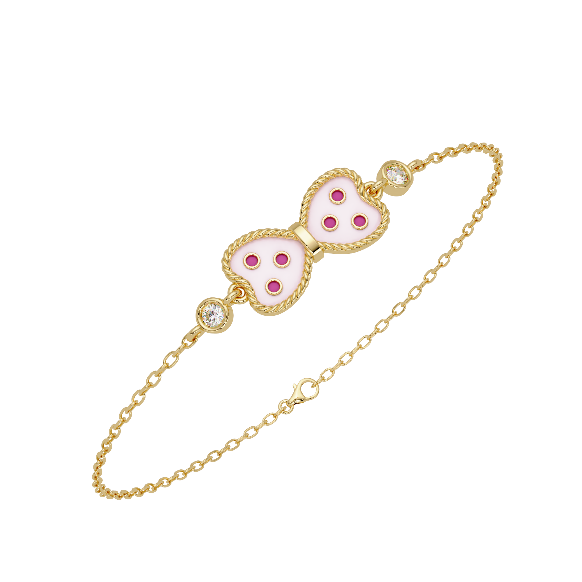 Blush Bow Bracelet