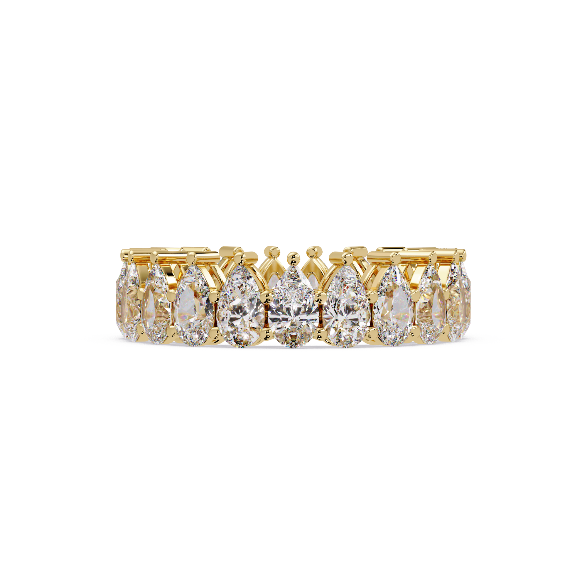 Pear Diamond Promise Ring