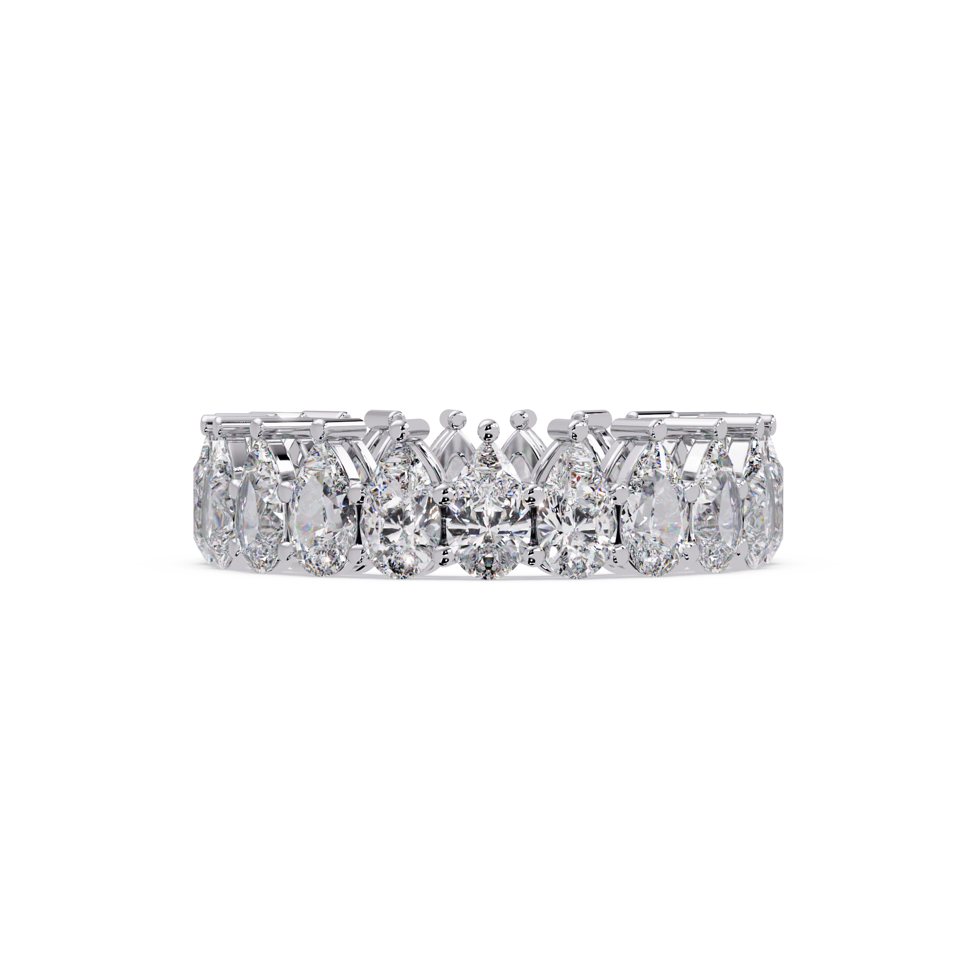 Pear Diamond Promise Ring