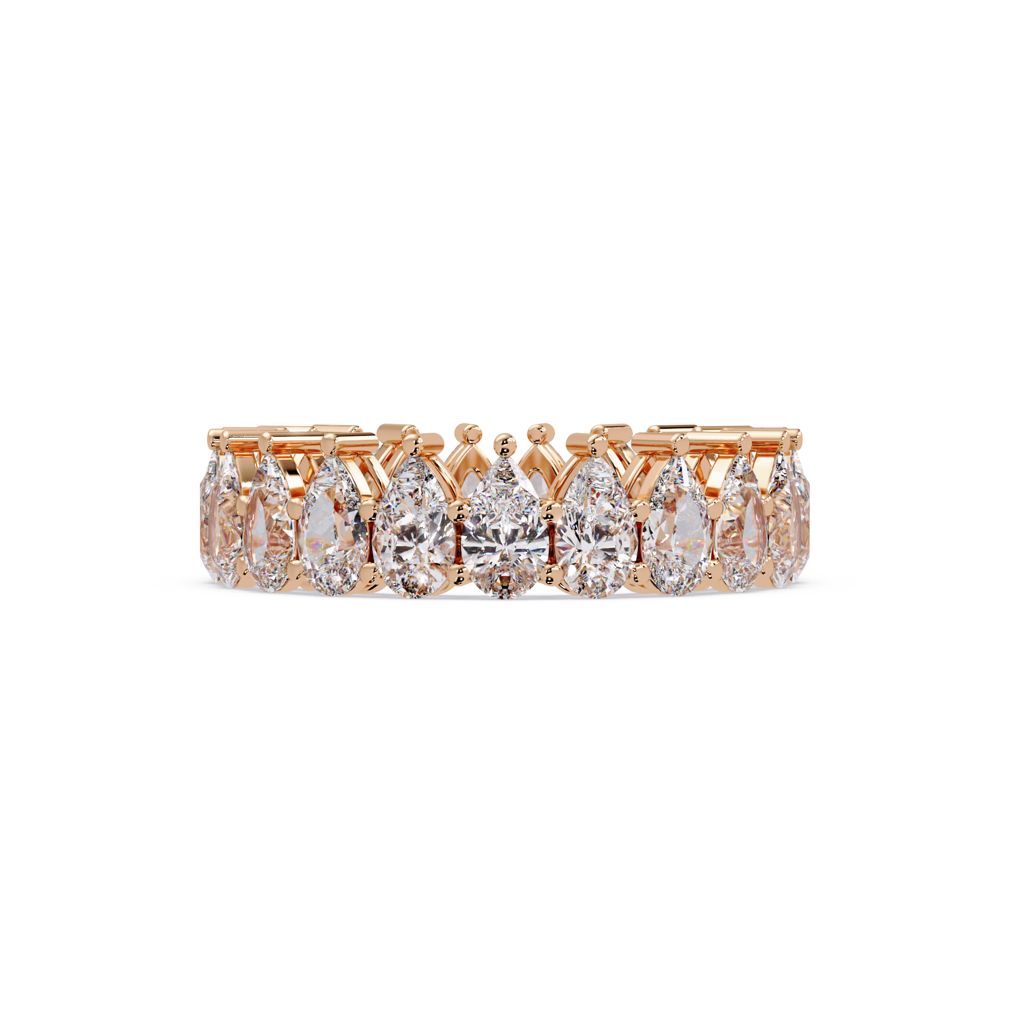 Pear Diamond Promise Ring