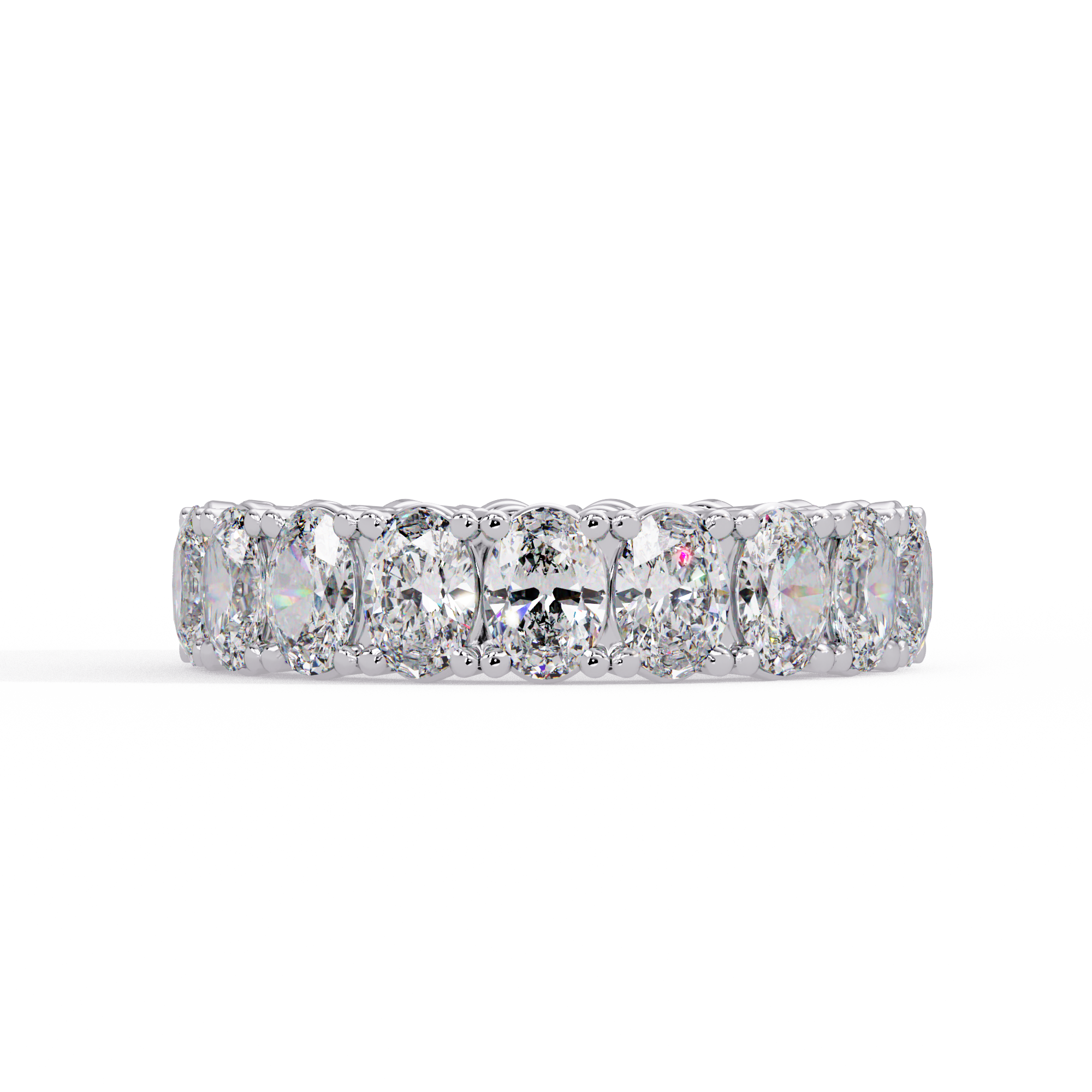 Oval Diamond Promise Ring