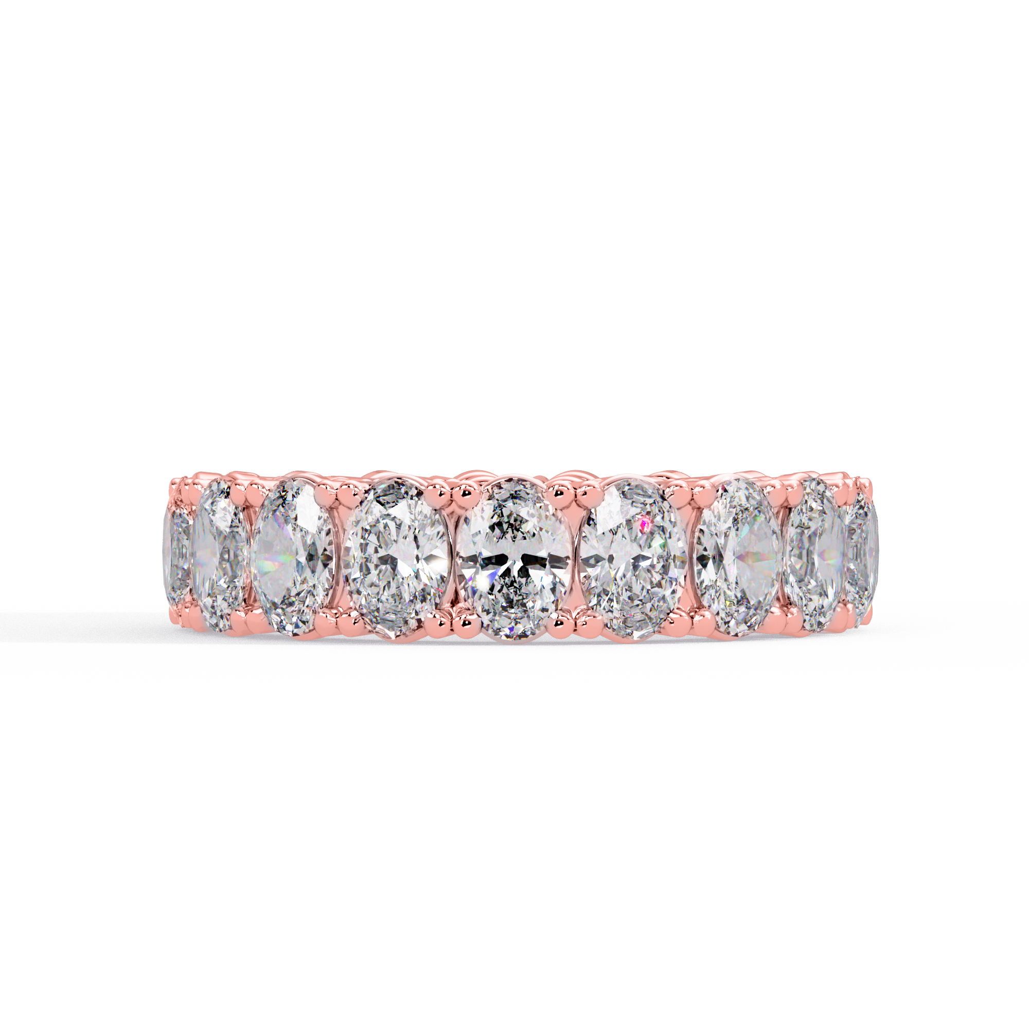 Oval Diamond Promise Ring