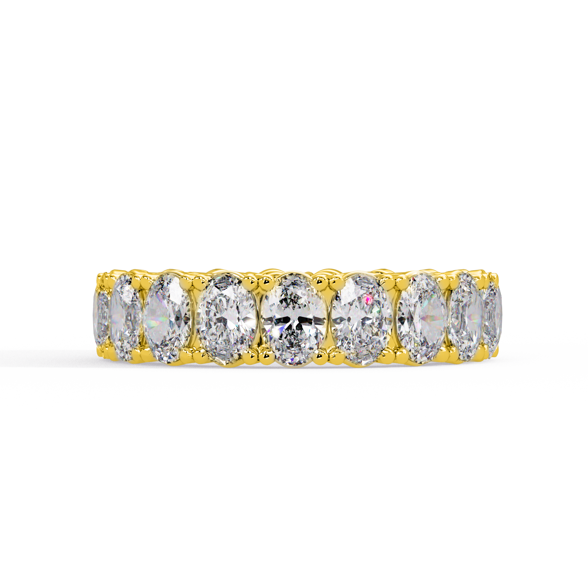 Oval Diamond Promise Ring