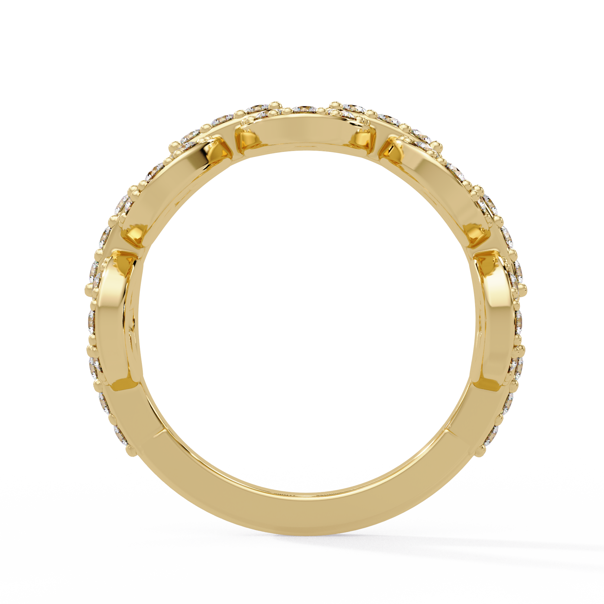 Dot and Moon Ring