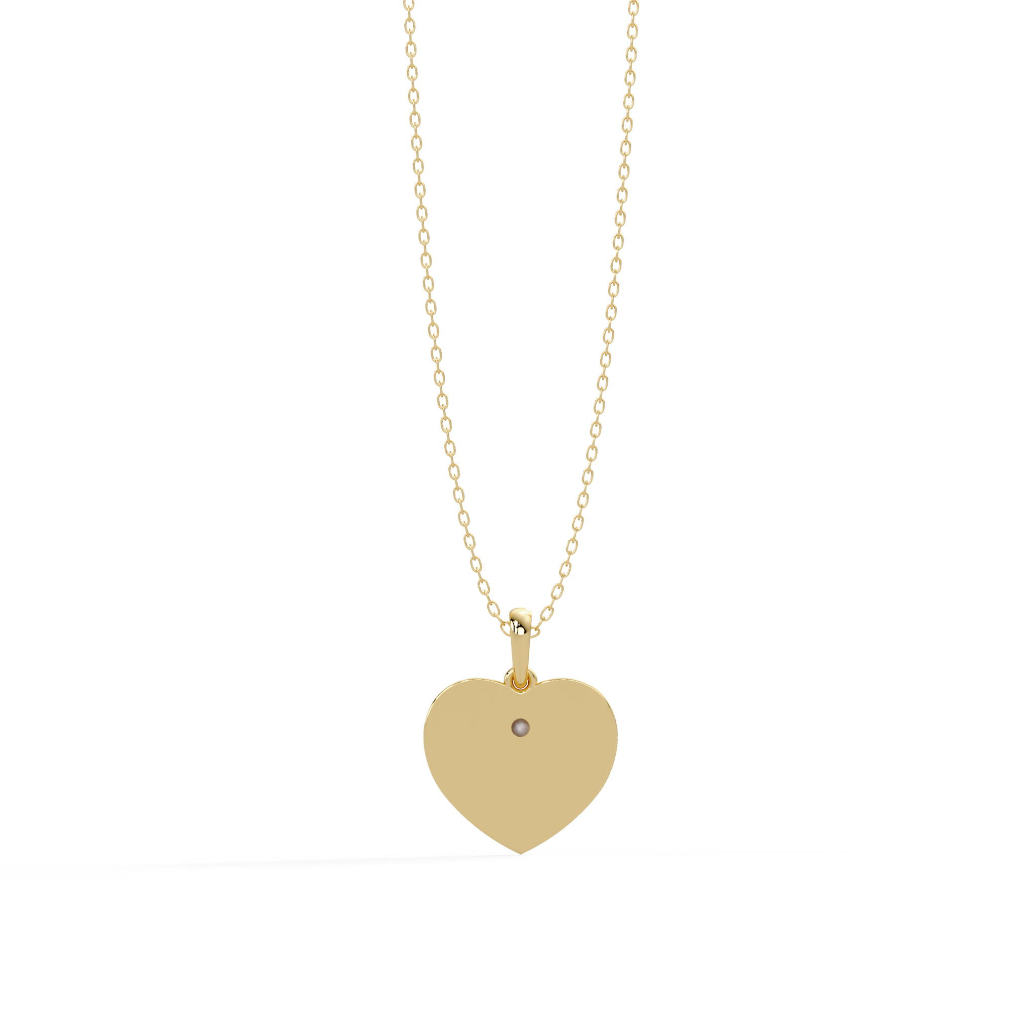 Baby Handprint Heart Pendant