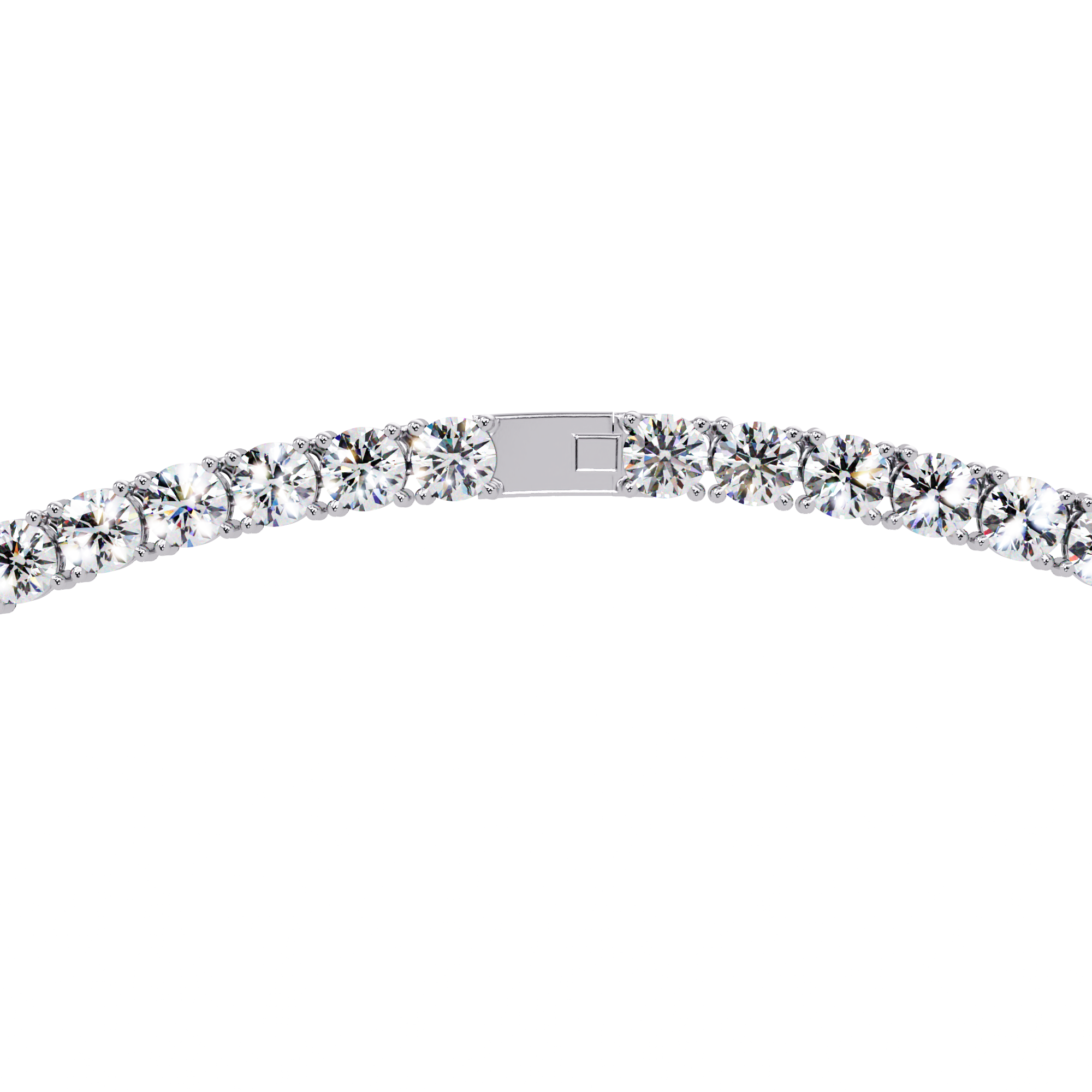 Round Diamond Infinity Necklace