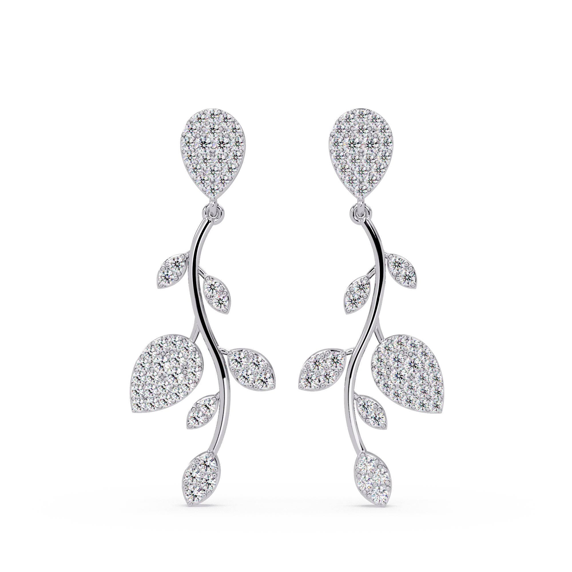 Diamond Vine Earrings