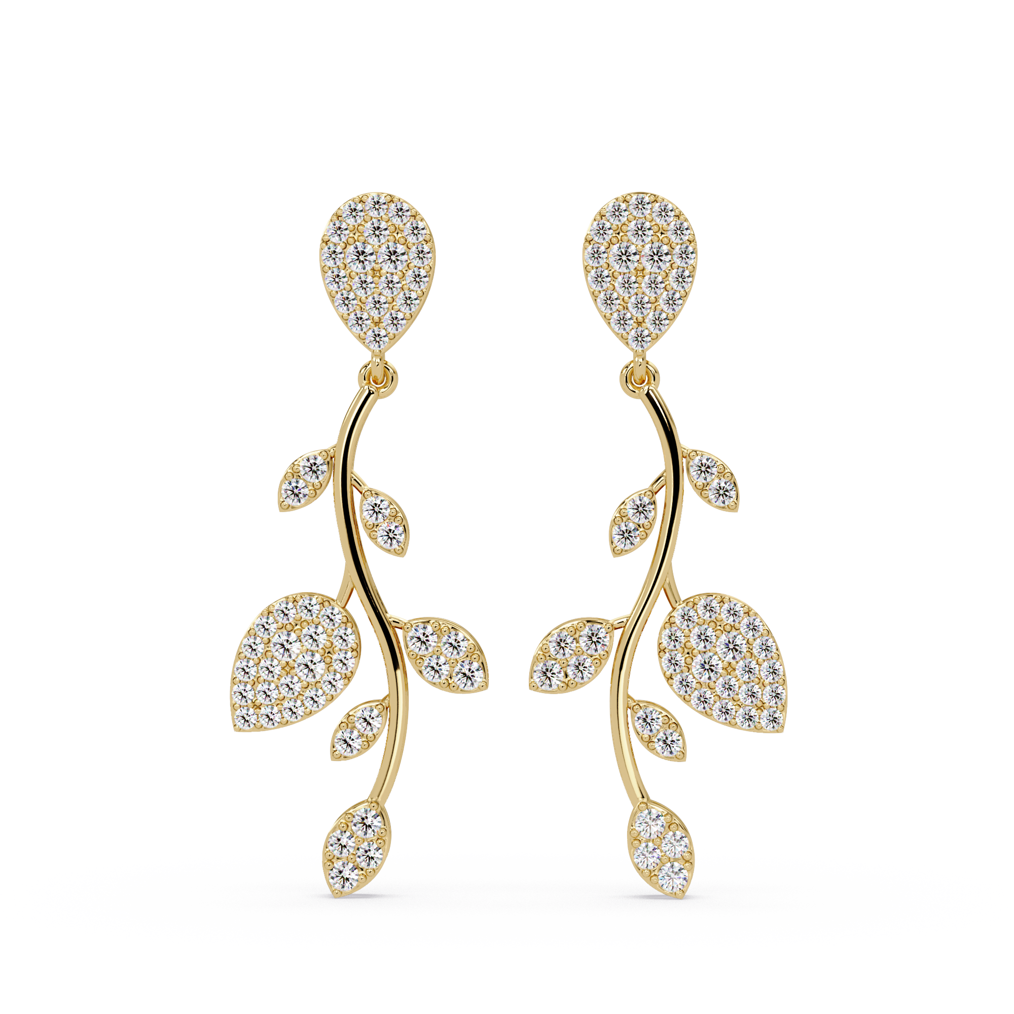 Diamond Vine Earrings