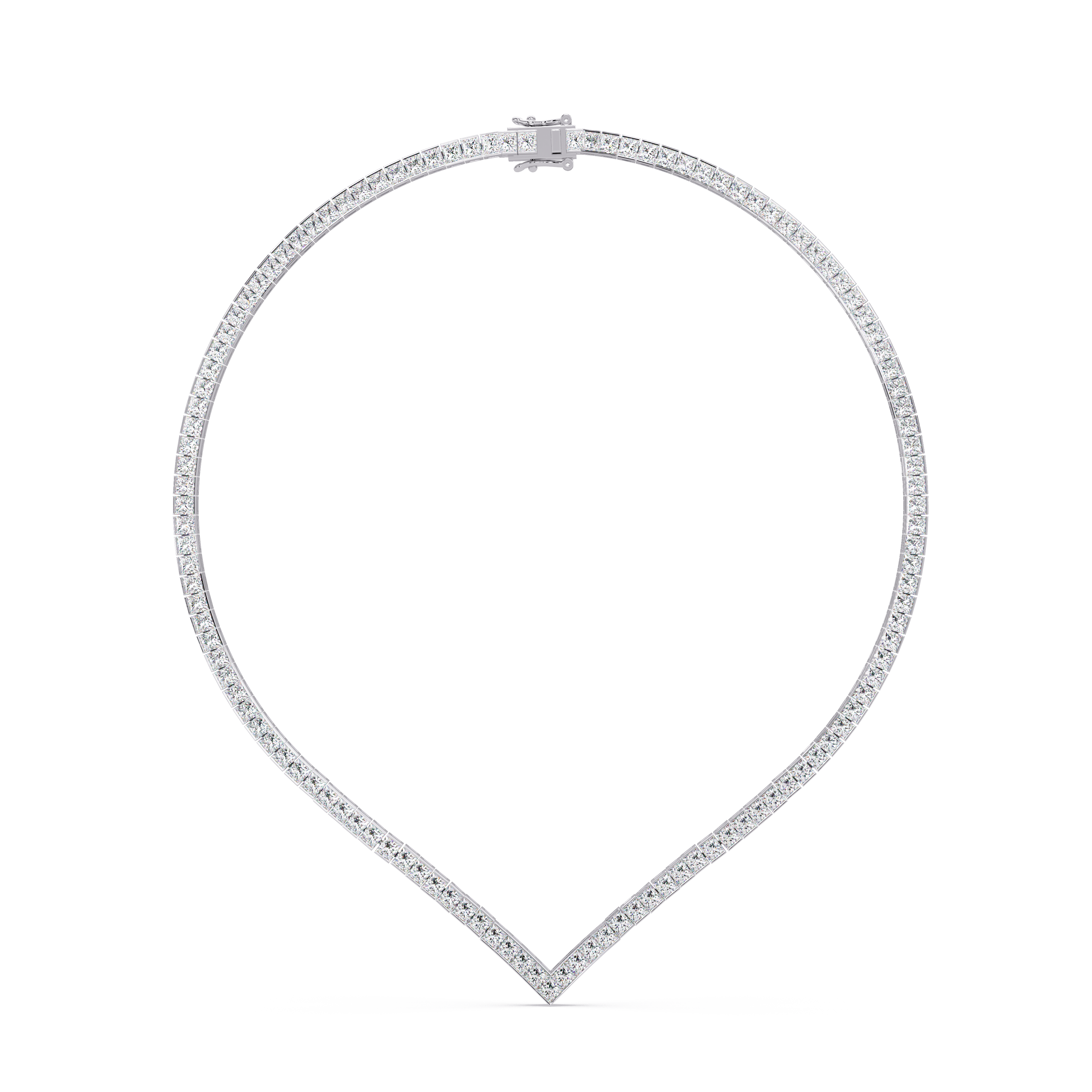 Chevron Diamond Necklace