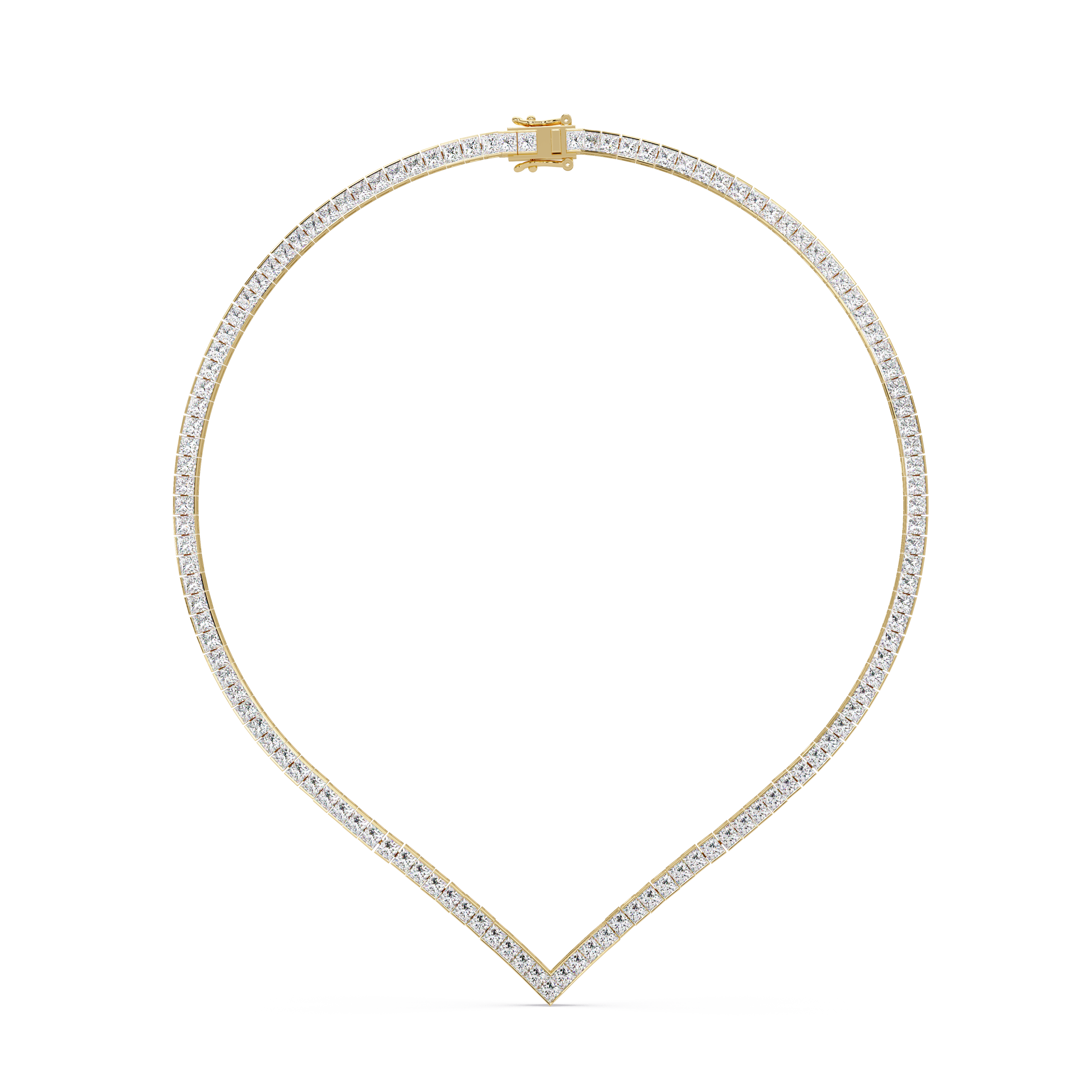 Chevron Diamond Necklace