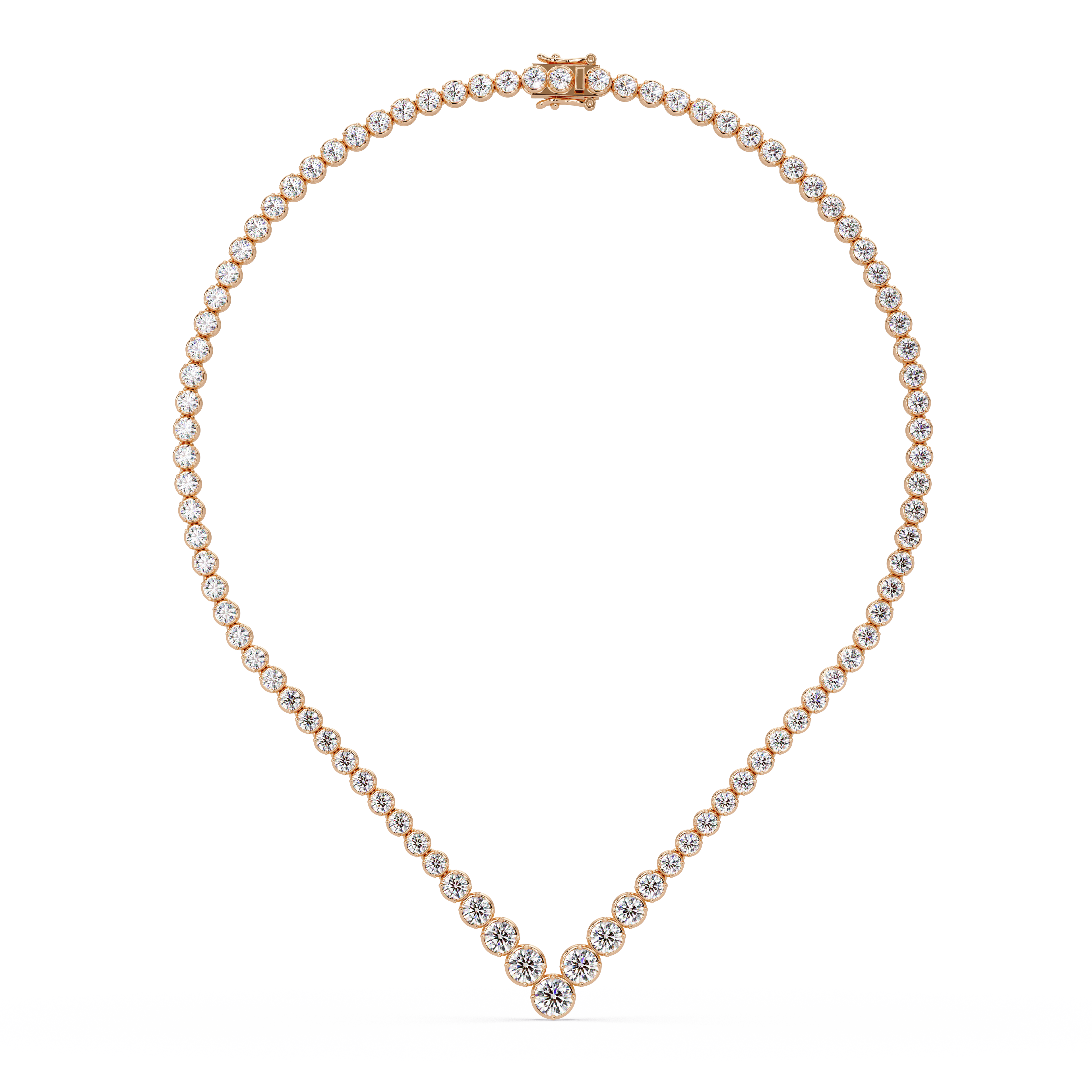 V  Diamond Necklace