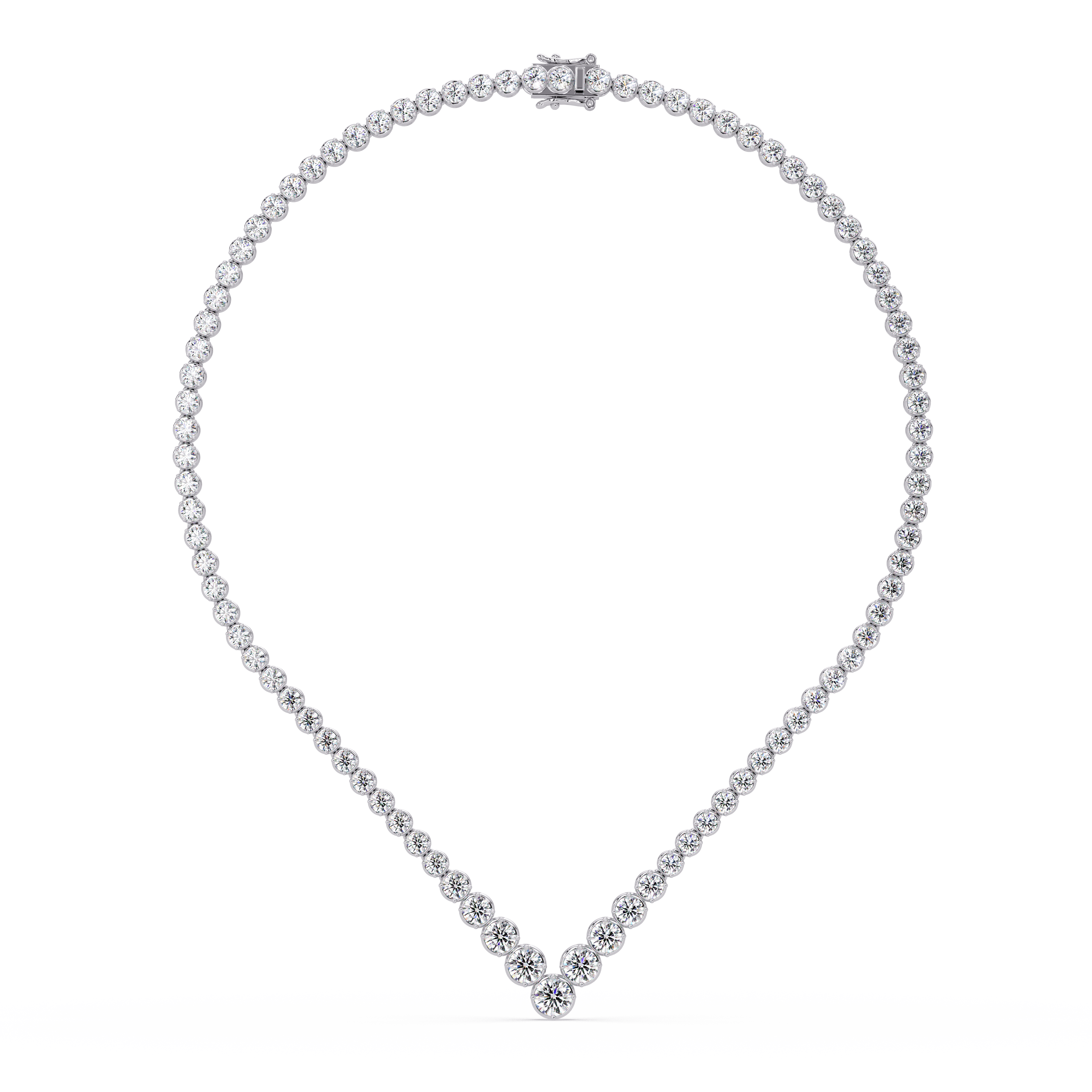 V  Diamond Necklace