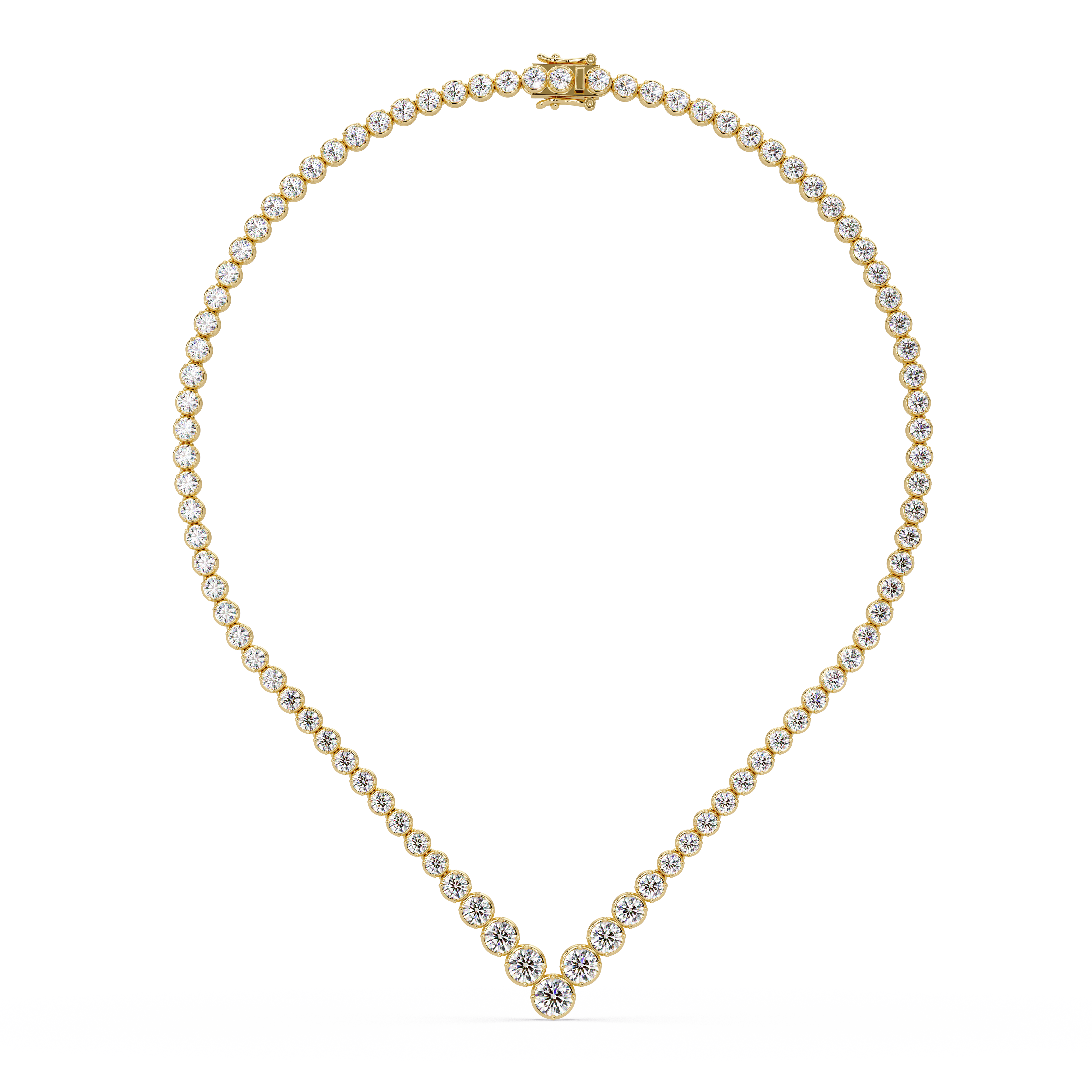 V  Diamond Necklace