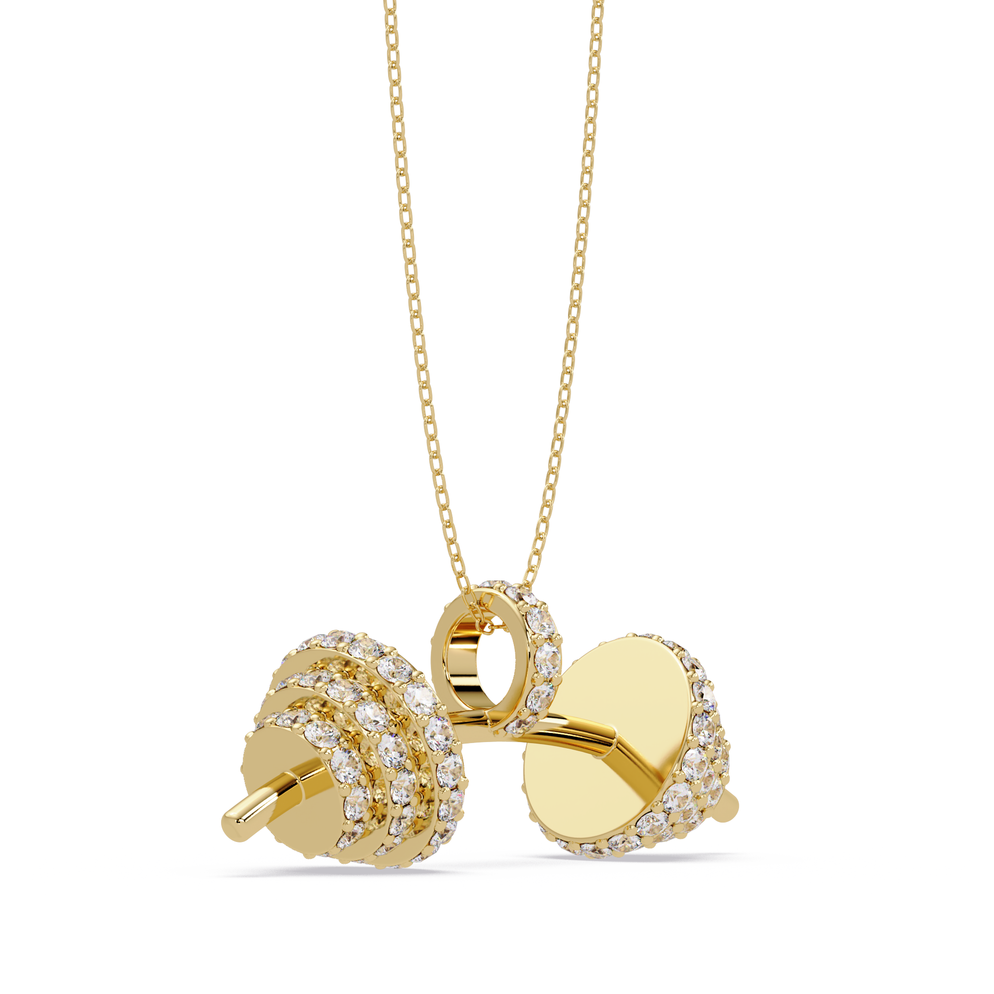 Luxury Dumbbell Pendant