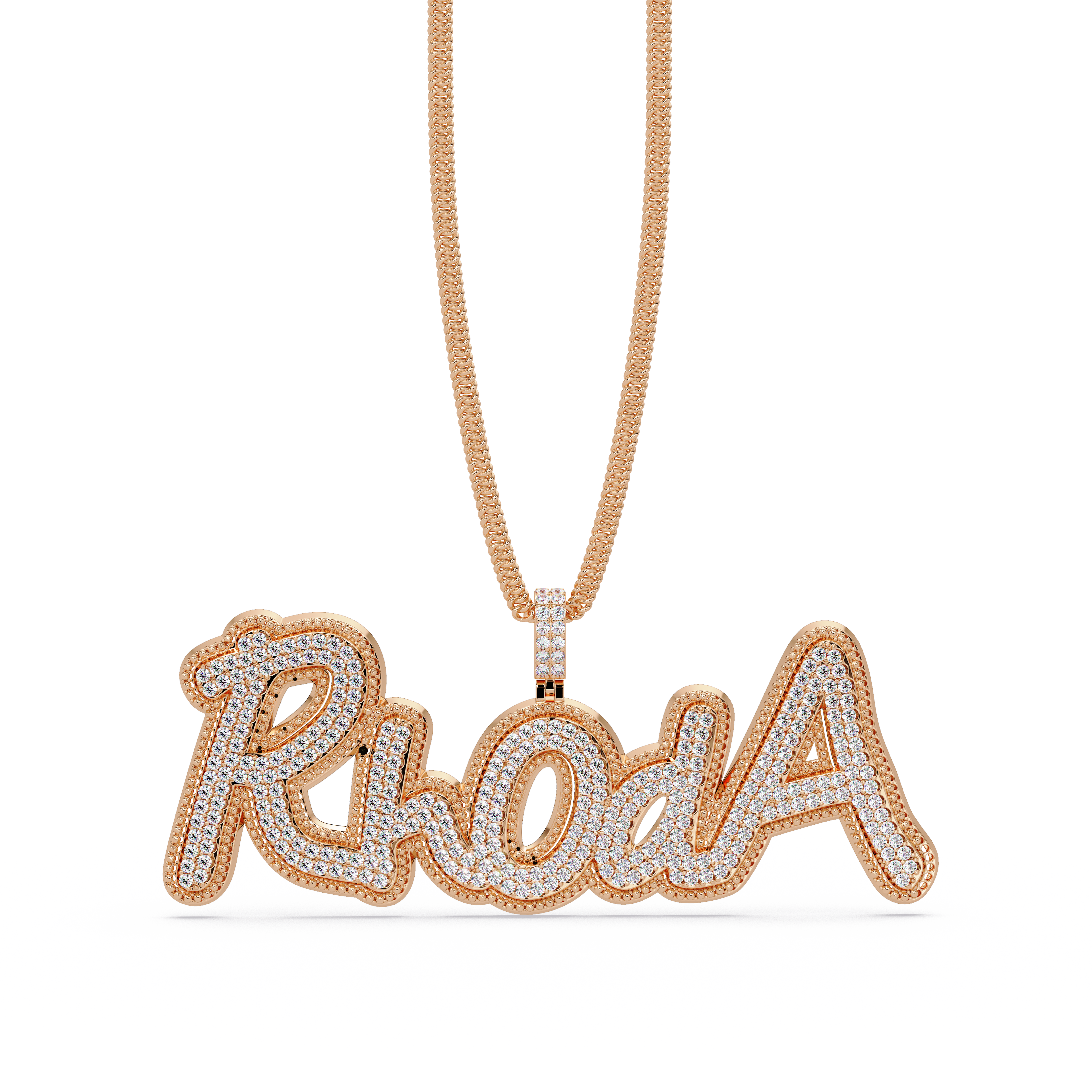 Iced-out custom name