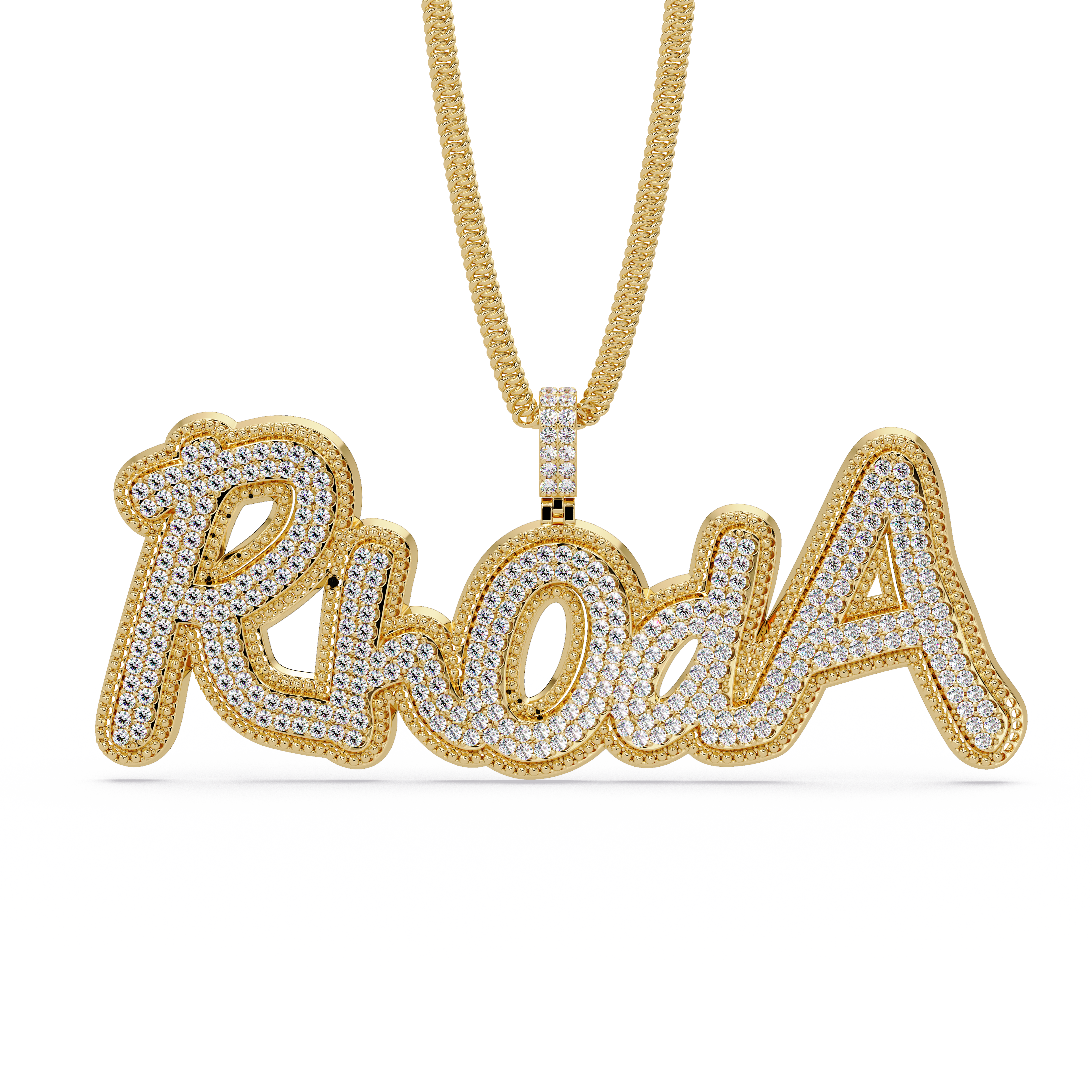 Iced-out custom name