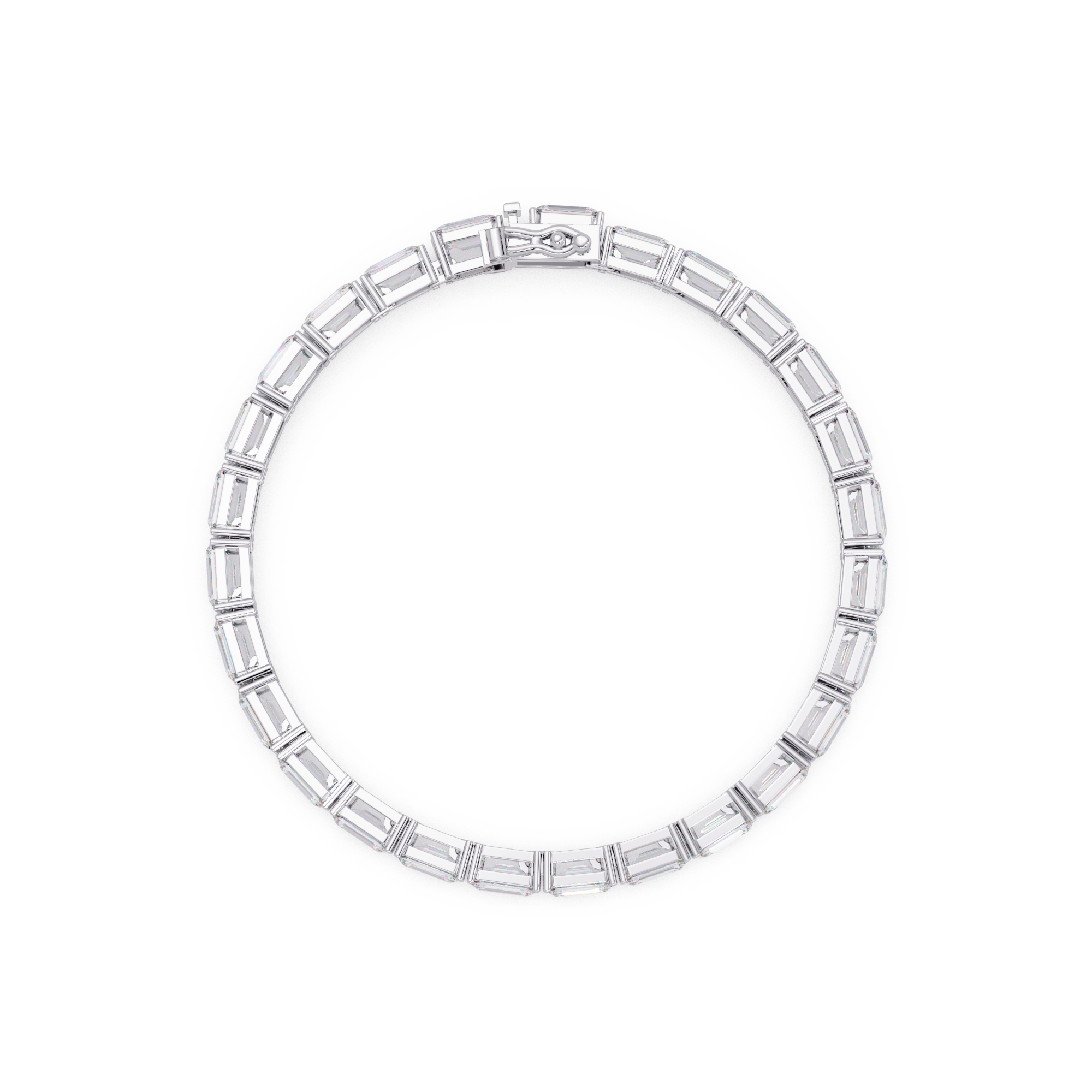 Emerald Diamond Tennis Bracelet