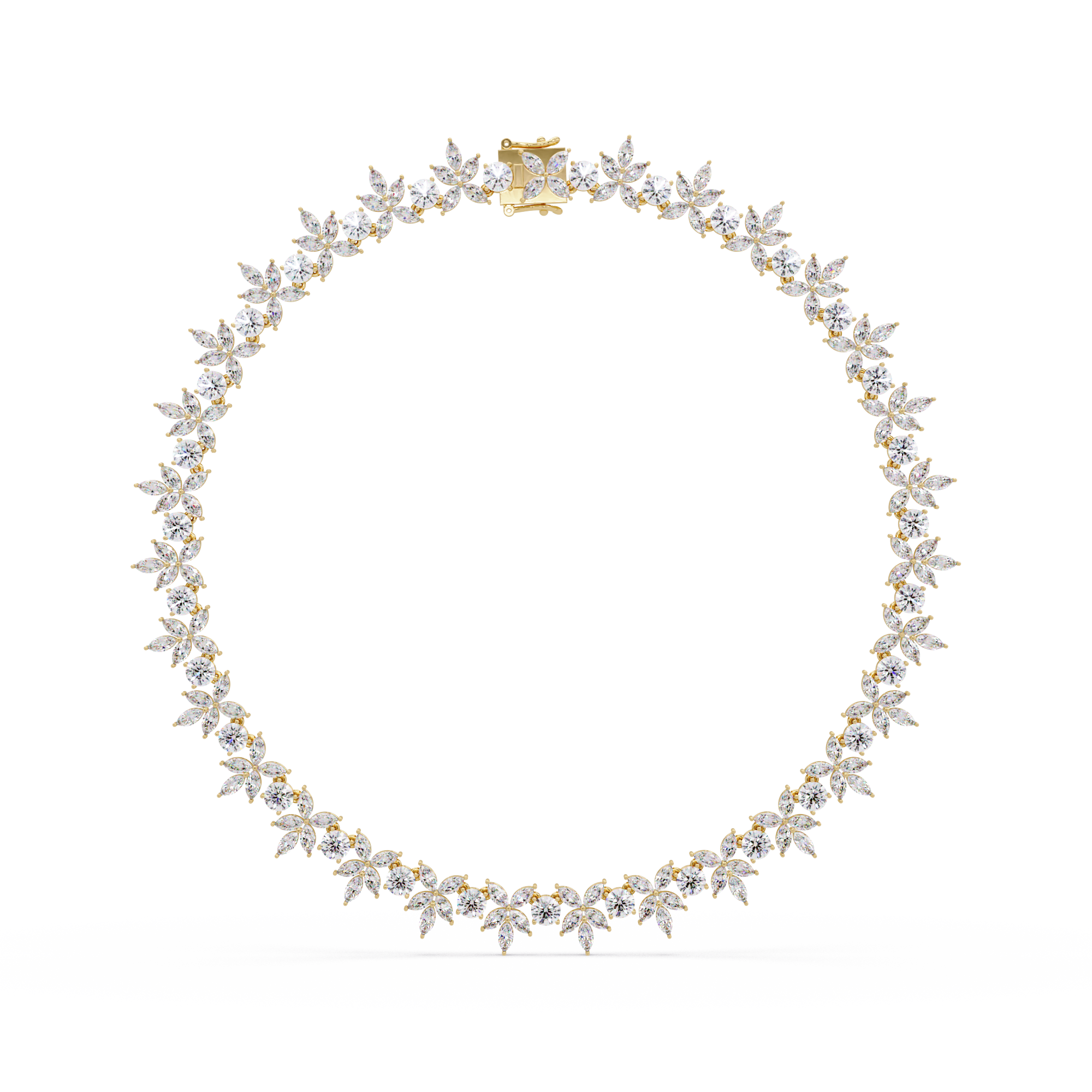 Marquise Diamond Leaf Necklace