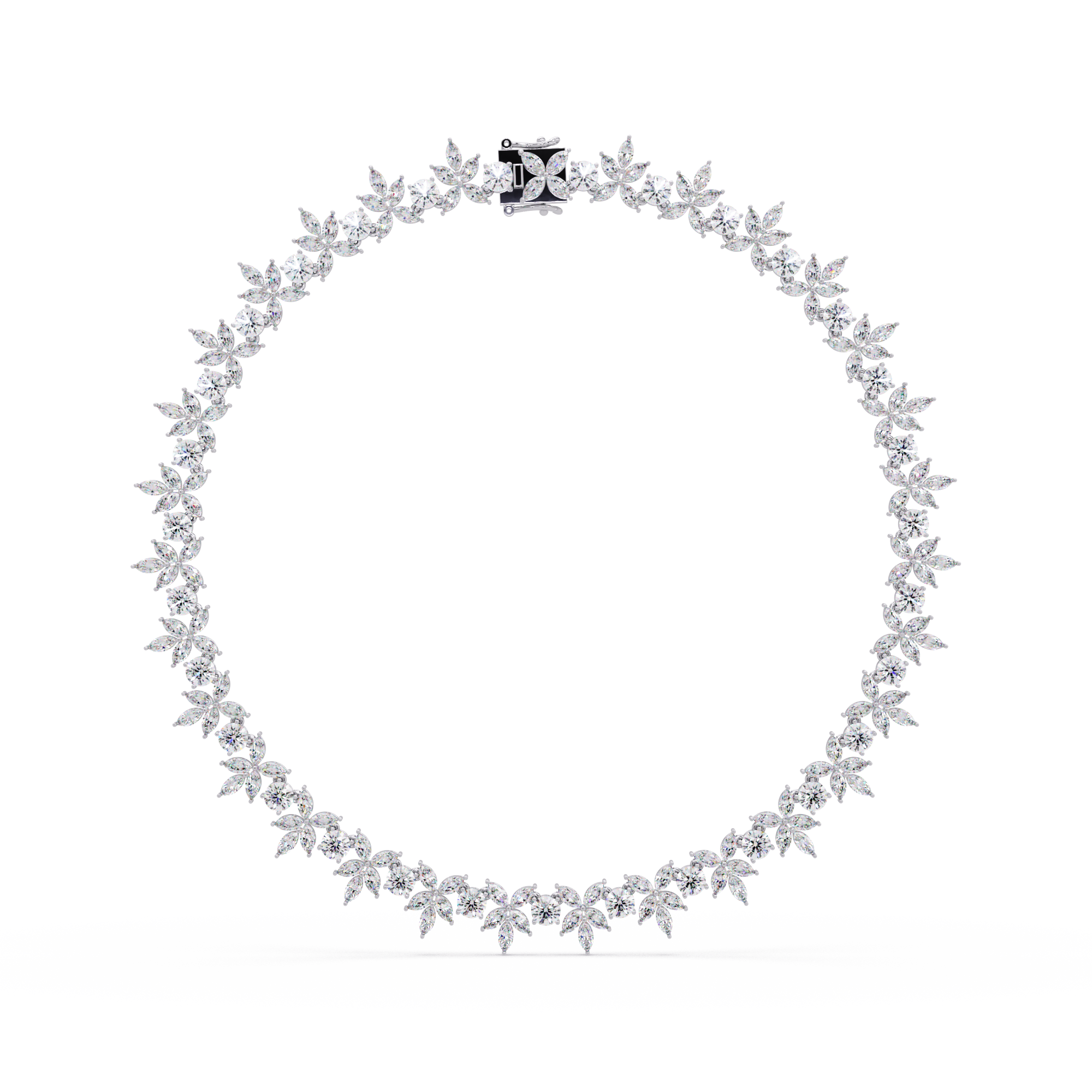 Marquise Diamond Leaf Necklace